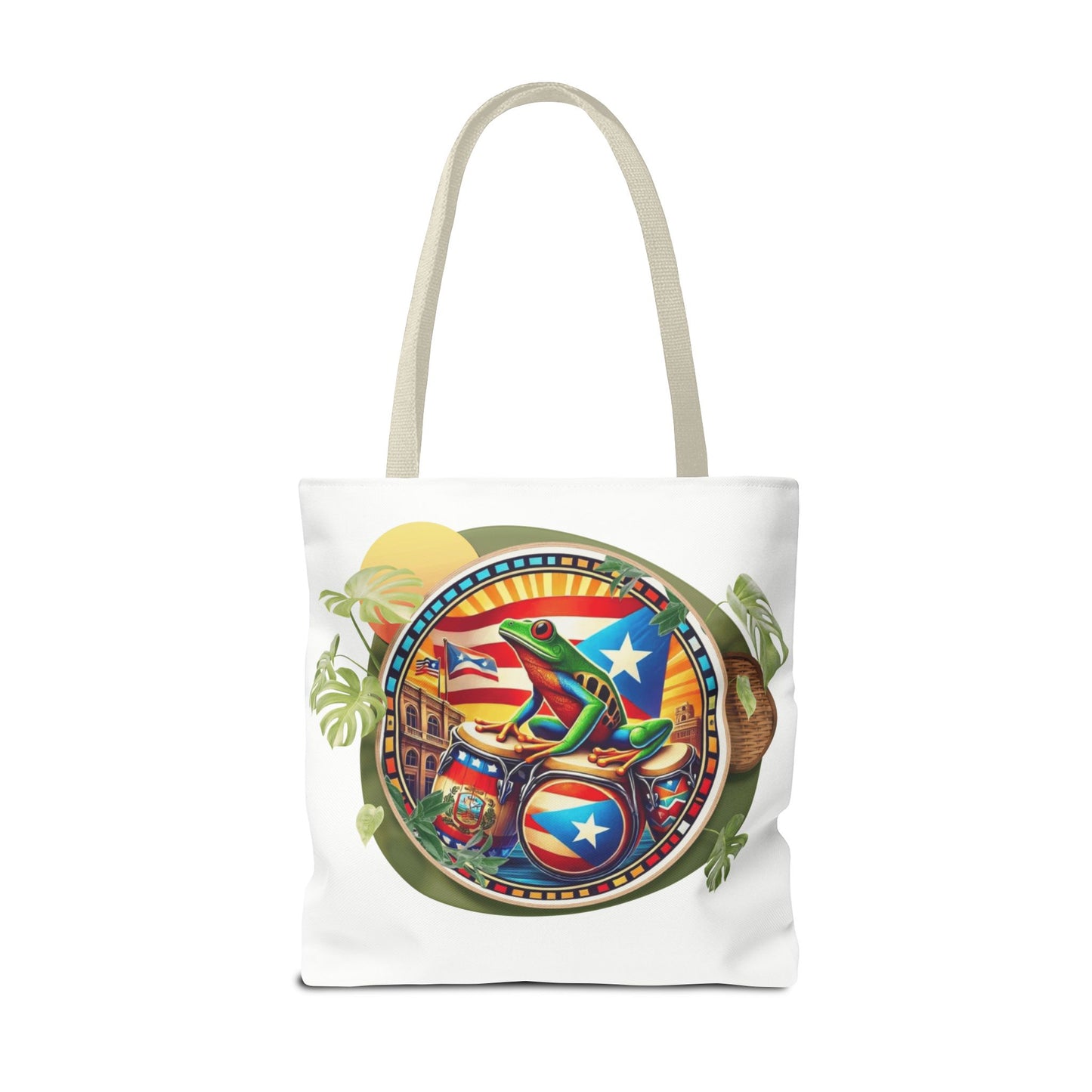 Puerto Rican Flag Tote Borinquen Beach Essentials, Travel Companion, Great for Gifts or Festivals