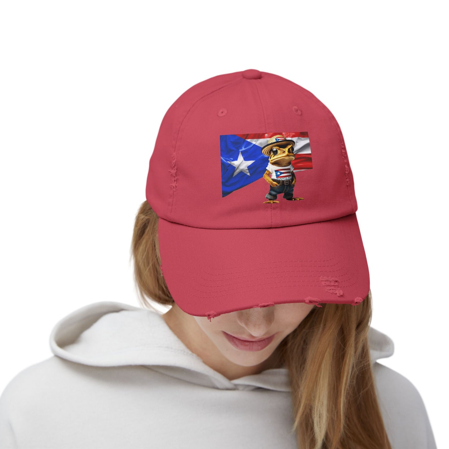 Borinquen Style: Puerto Rican Heritage Hats Unisex Distressed Cap