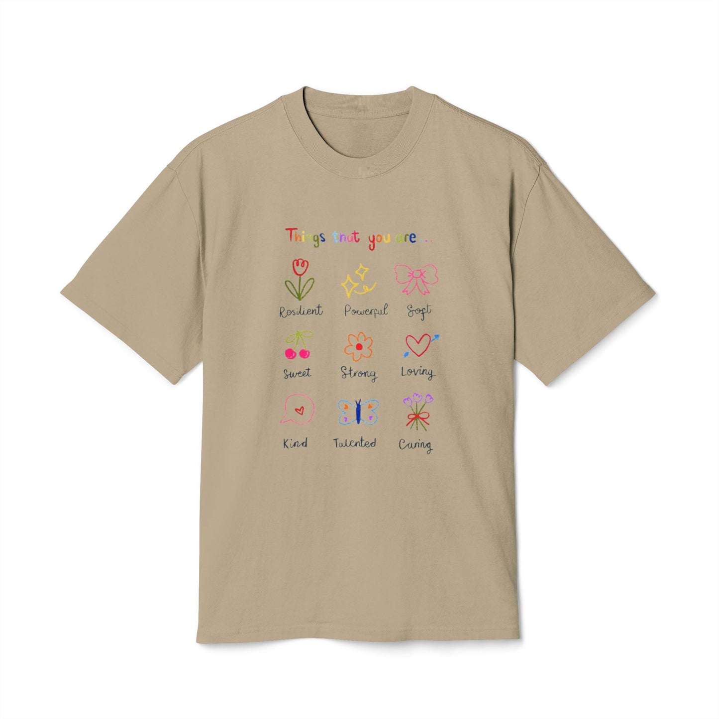 ✨ Let your outfit reflect your inner peace. Unisex Heavy Faded Tee with Whimsical Floral Design, Cute Gift, Casual Wear, Spring Style, Everyday Comfort