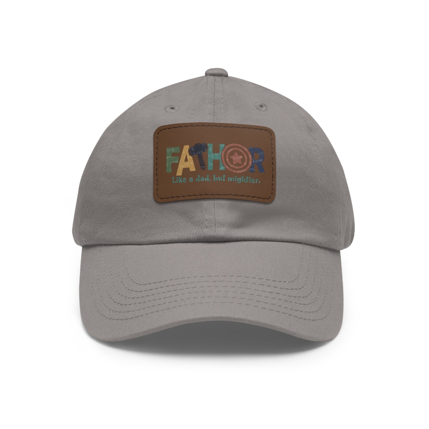 Stylish Dad Hat with Leather Patch - Perfect Gift for Fathers, Dads, Father's Day, Casual Wear, Outdoor Activities