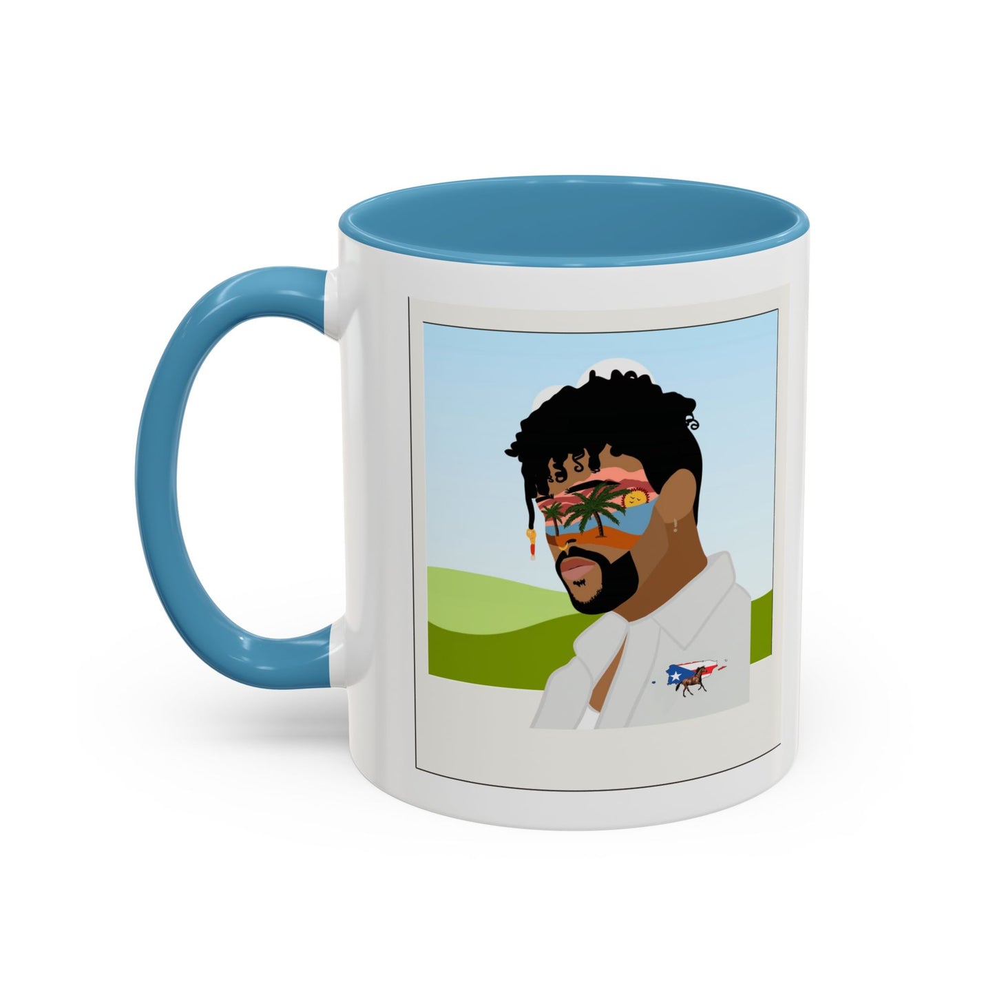 Por la manana Cafe Puerto Rican Mug Boricua Pride Mug Coffee Lover’s Essential, Stylish Mug with Portrait Design
