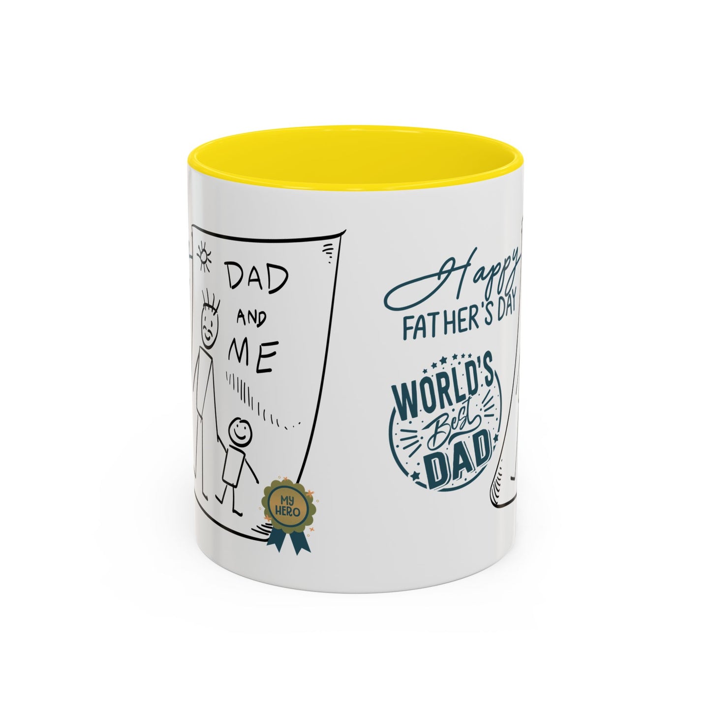 Best Dad Mug Masculine Design Mug Sentimental Fathers Gift Accent Coffee Mug (11, 15oz)