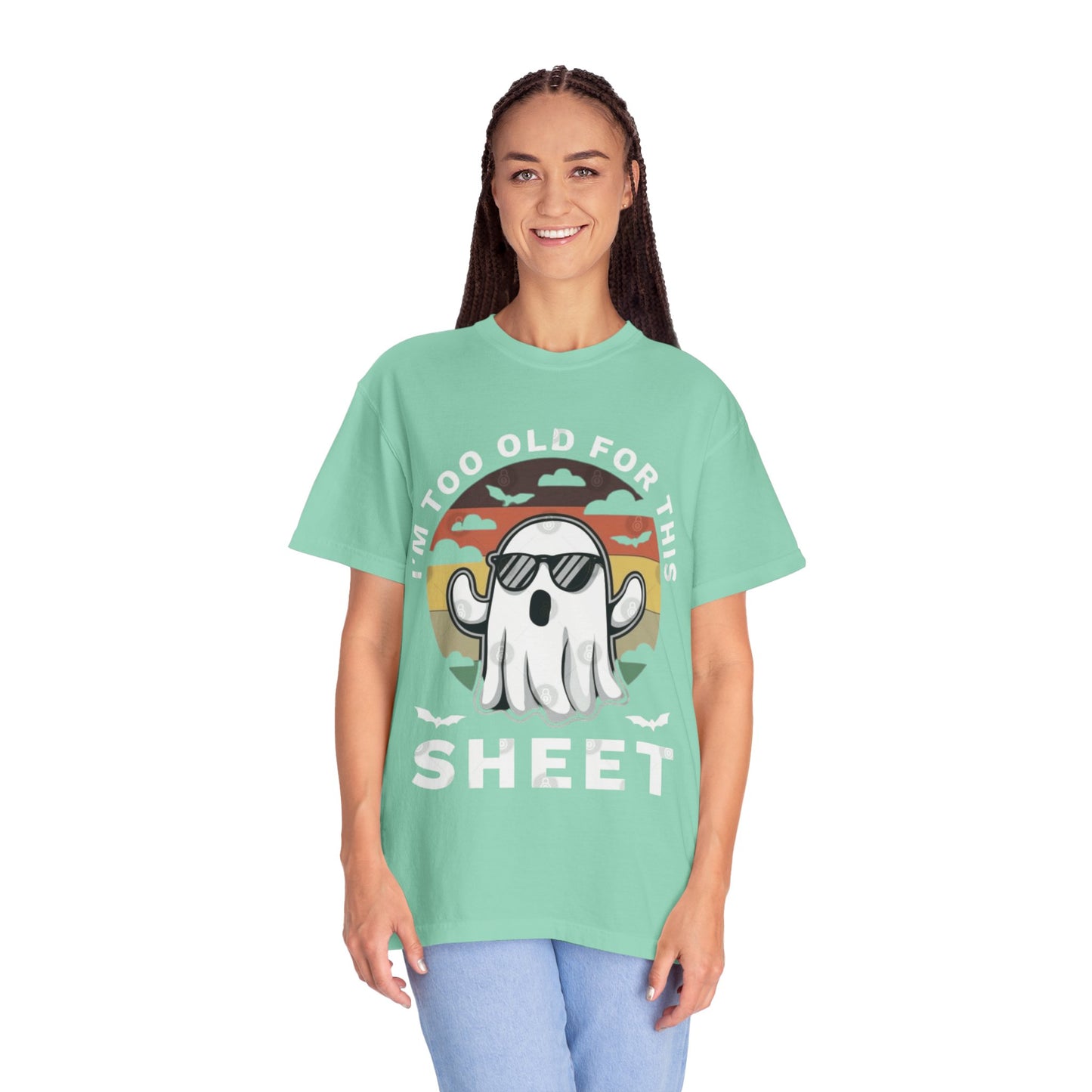Ghostly Humor Unisex T-Shirt, Relaxed Vintage Tee, Halloween Apparel, Fun Gift, Casual Outfit, Quirky Statement Shirt, Ghost Sheet T-shirt