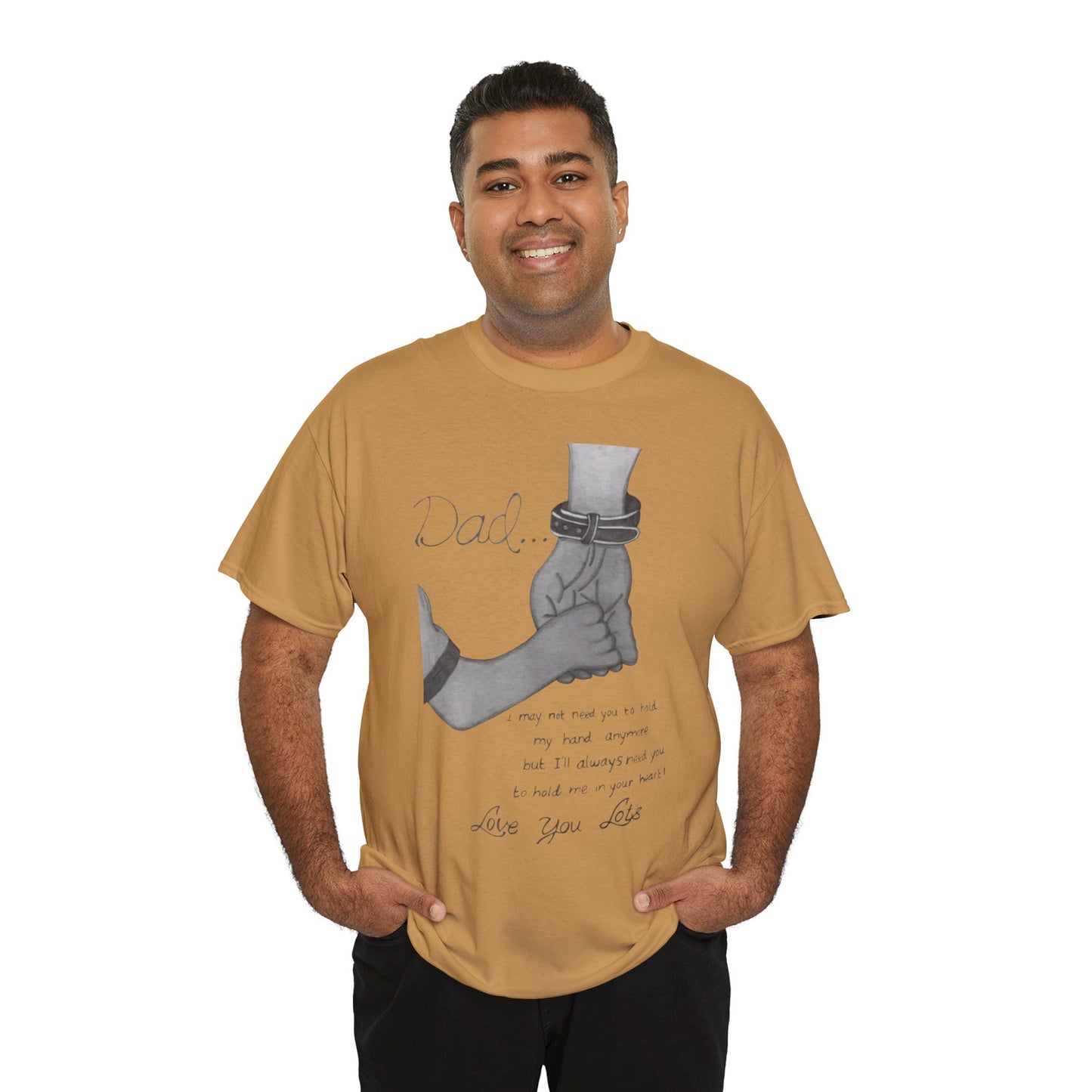Heartfelt Dad Tee, Perfect Gift for Father's Day, Casual Wear, Family Bonding, Unisex Cotton Shirt, Thoughtful Keepsake