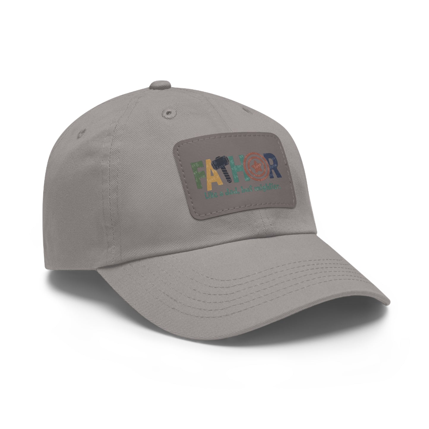 Stylish Dad Hat with Leather Patch - Perfect Gift for Fathers, Dads, Father's Day, Casual Wear, Outdoor Activities