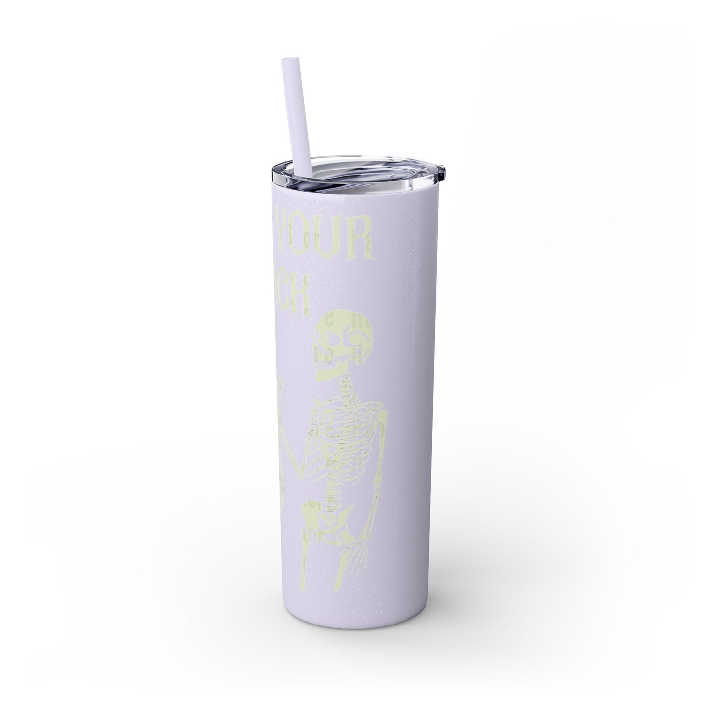 Halloween Skeleton-Themed Tumbler, Got Your Back Drinkware, I Got Your Back Skinny Tumbler, Cute Gifts for Halloween, Fun Vibes for Parties