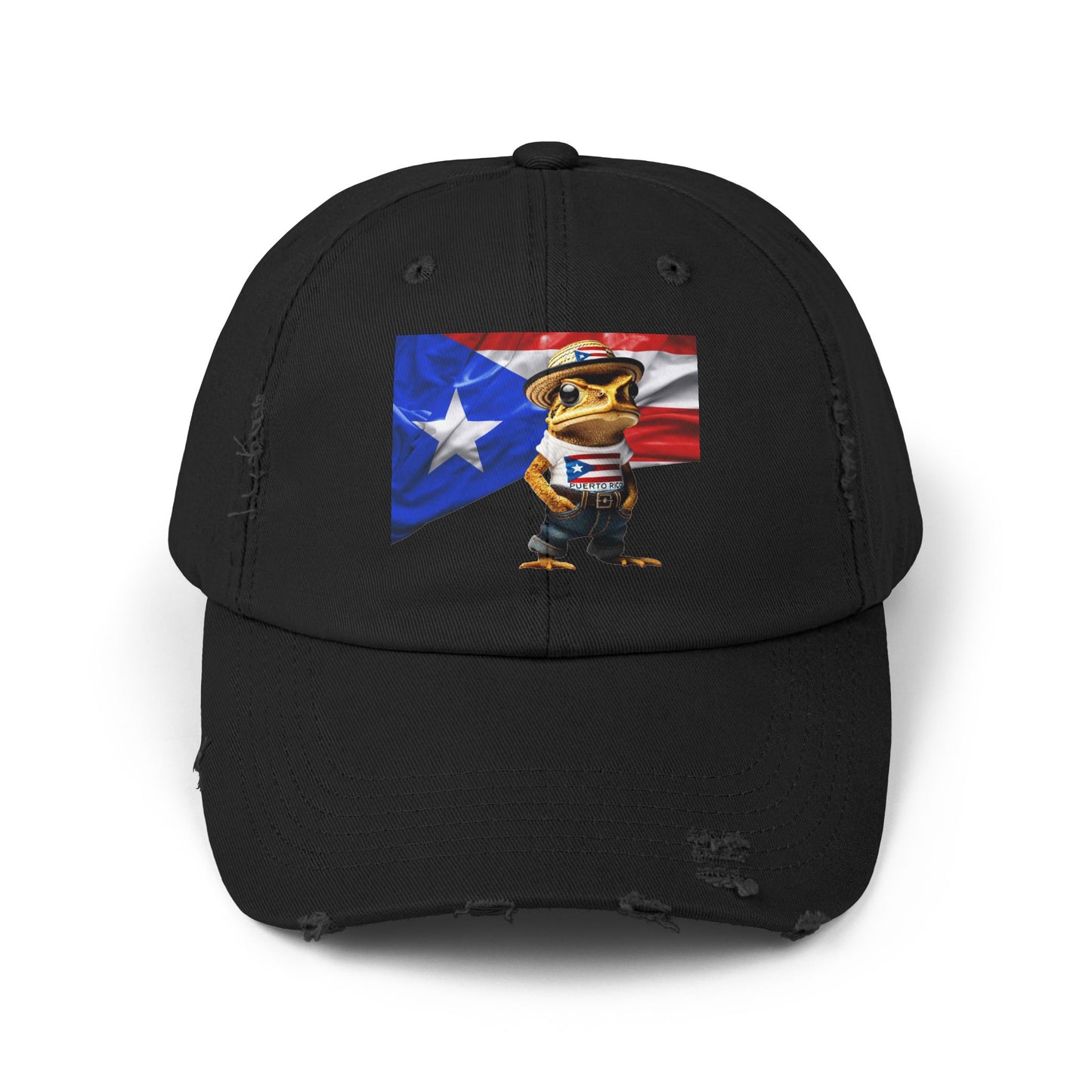 Borinquen Style: Puerto Rican Heritage Hats Unisex Distressed Cap