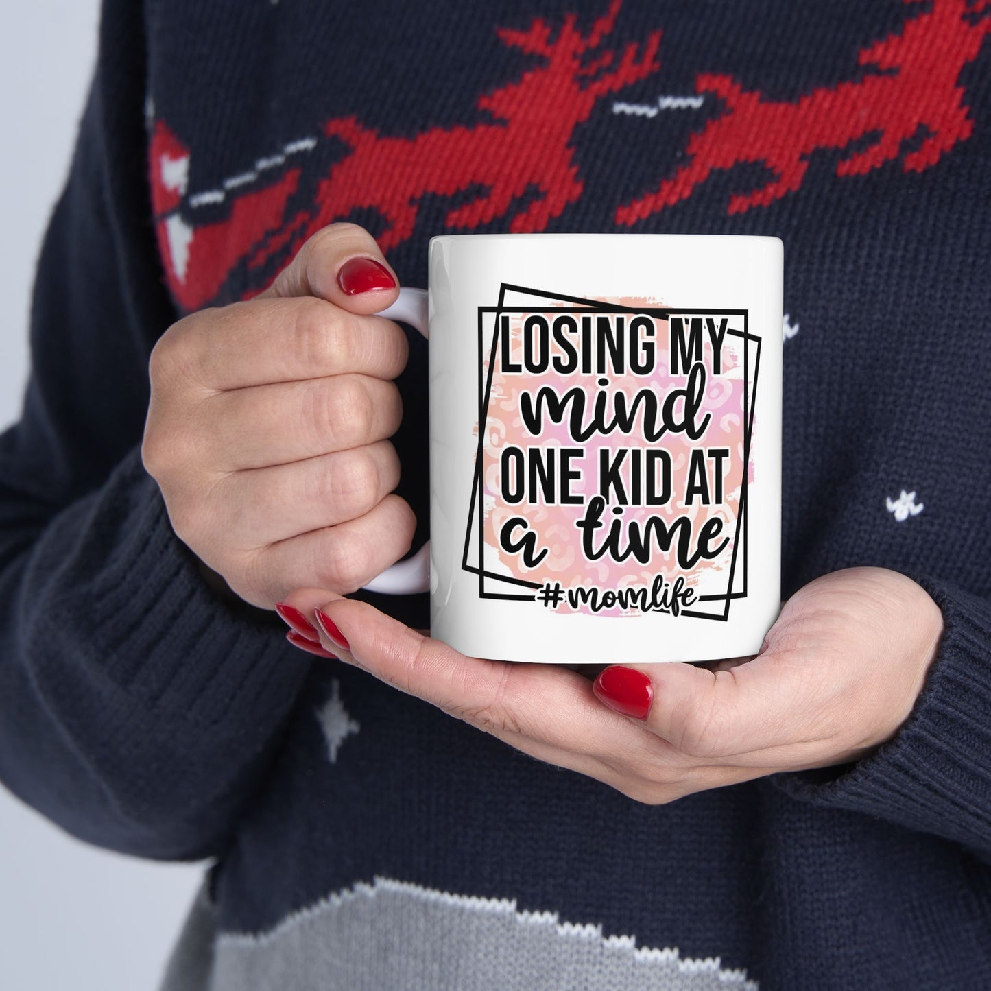 Mindful Moments Ceramic Mug, Coffee Lover Gift, Relaxation Mug, Self-Care Ceramic Cup, Motivational Quote Mug