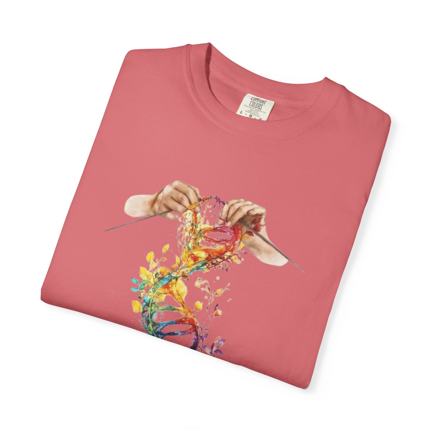 👚 Soft. Stylish. Mom-approved. Order now and gift her something she'll actually wear! Colorful DNA Art Unisex T-shirt, Science Tee, Creative Garment, Gift for Scientists,