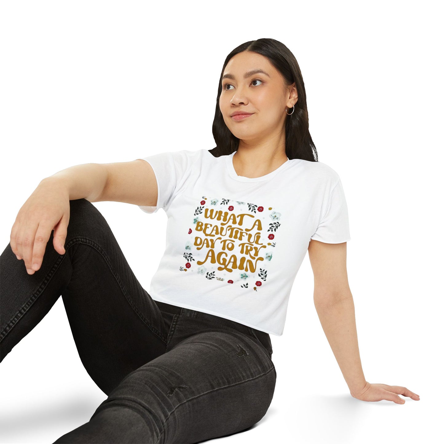 🧘♀️ Wear Your Peace. Women's Festival Crop Top, Boho Chic Summer Top, Loose Festival Shirt, Inspirational Quote Tee, Eco-Friendly Crop Tee