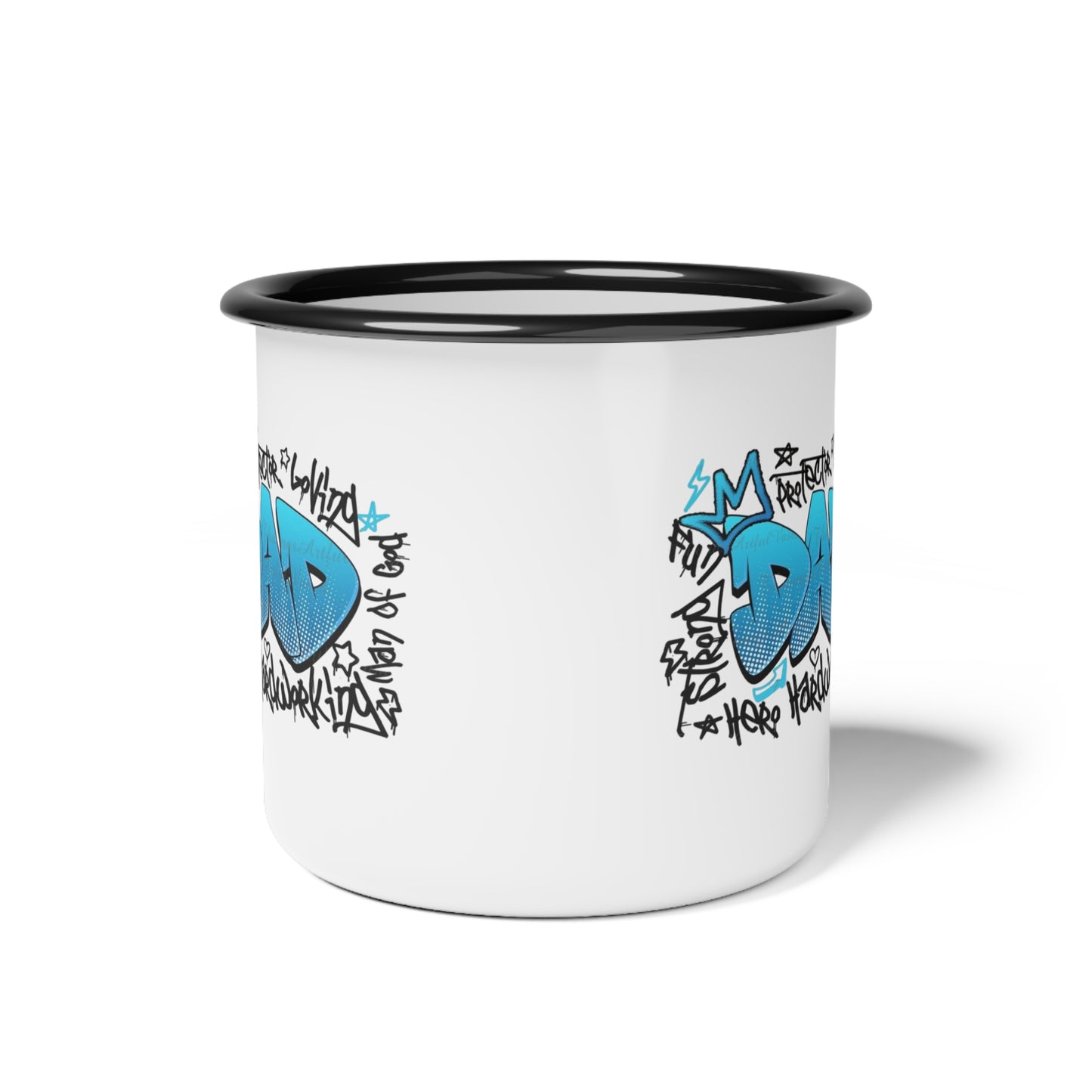 Cool Dad Enamel Camp Cup, Camping Mug for Father's Day, Outdoor Coffee Cup, Retro Dad Gift, Unique Camping Gear