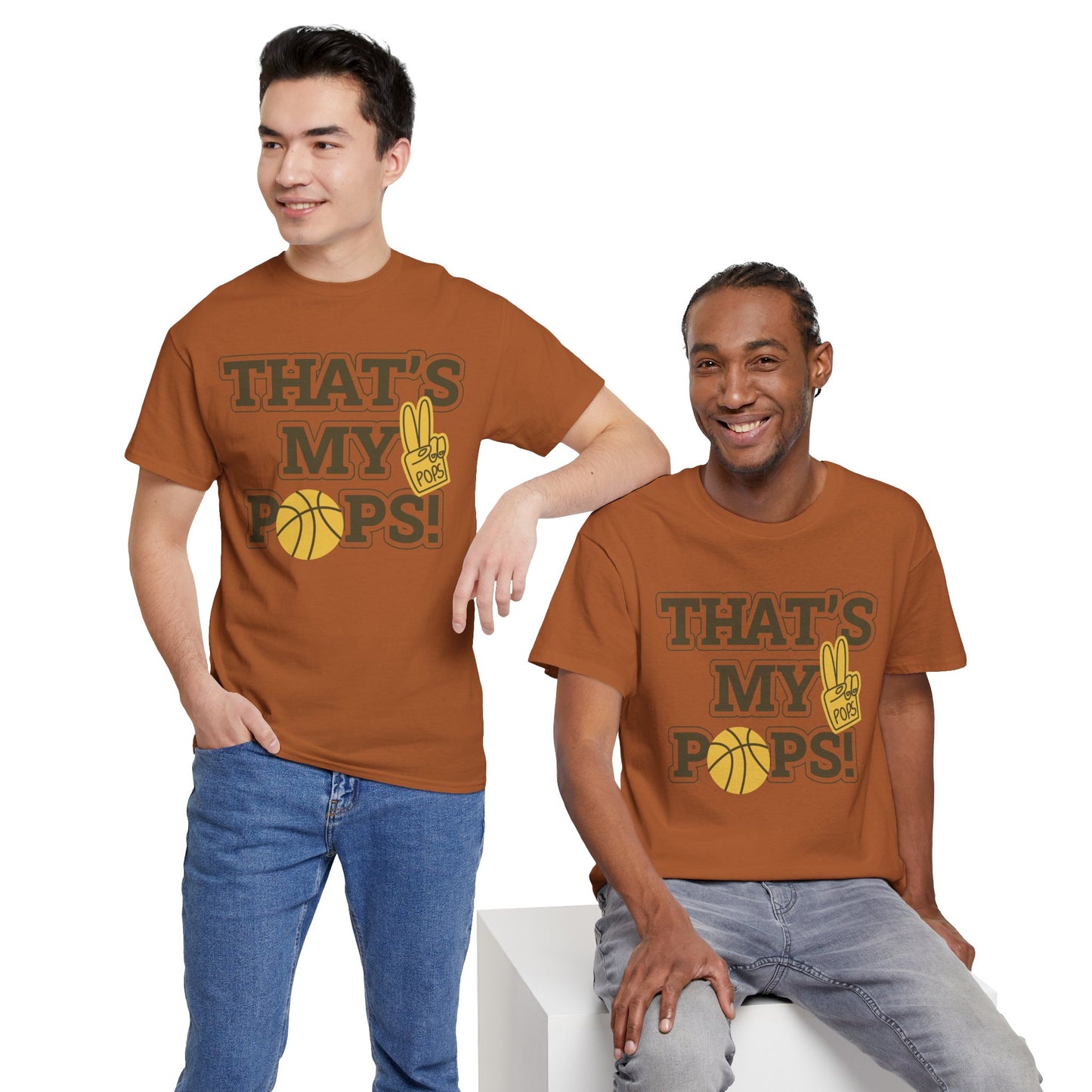 Basketball Dad Tee, Unisex Heavy Cotton T-Shirt for Father's Day, Sports Gift, Father's Day Gift, Family Tee, Casual Wear