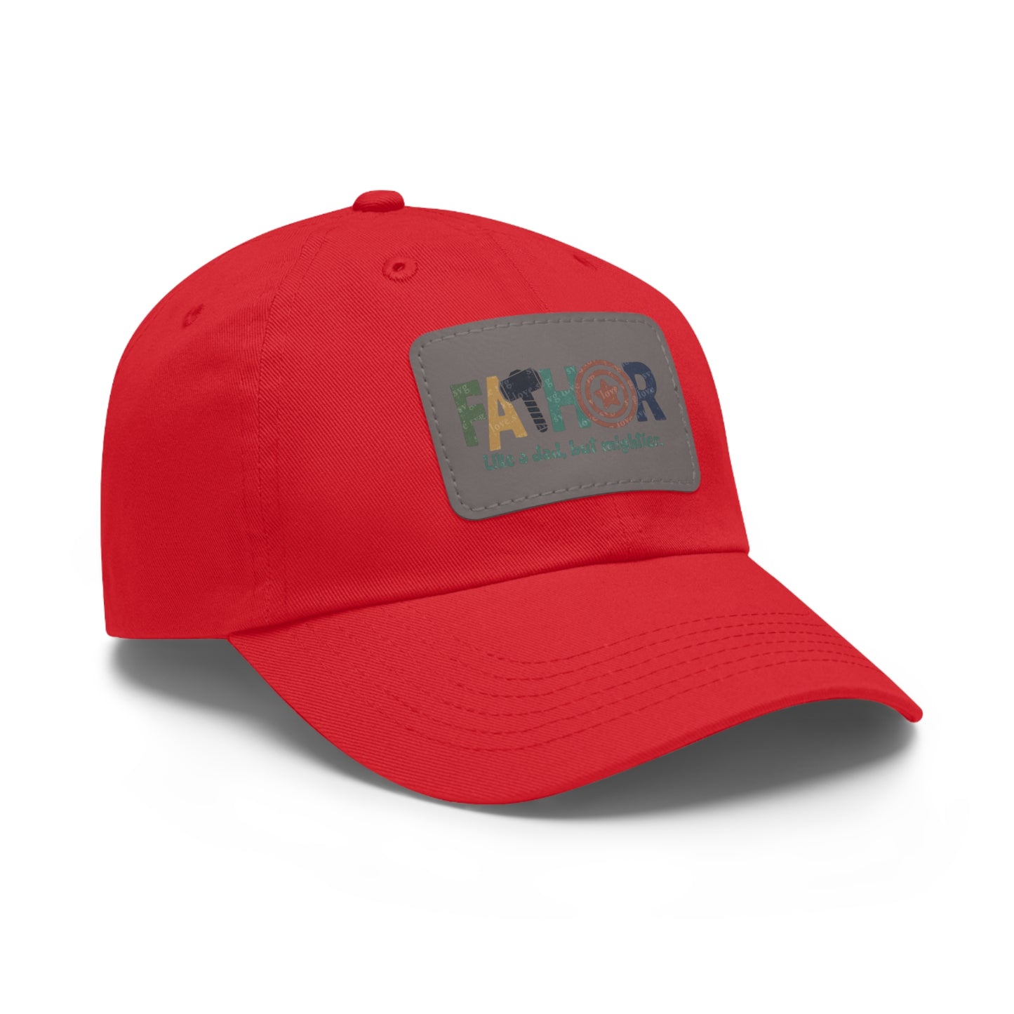 Stylish Dad Hat with Leather Patch - Perfect Gift for Fathers, Dads, Father's Day, Casual Wear, Outdoor Activities