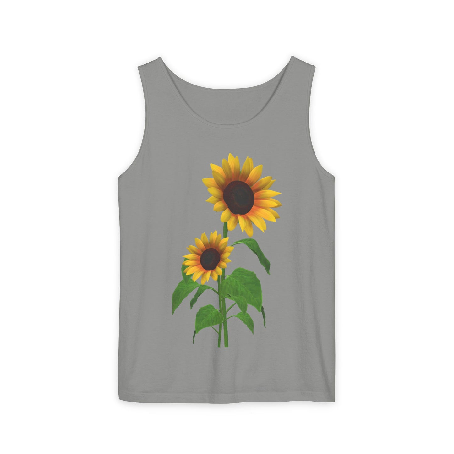 Sunflower Unisex Tank Top - Relaxed Summer Wear, Gift for Garden Lovers, Casual Beach Vibes, Perfect for Spring Celebrations, Gift Idea