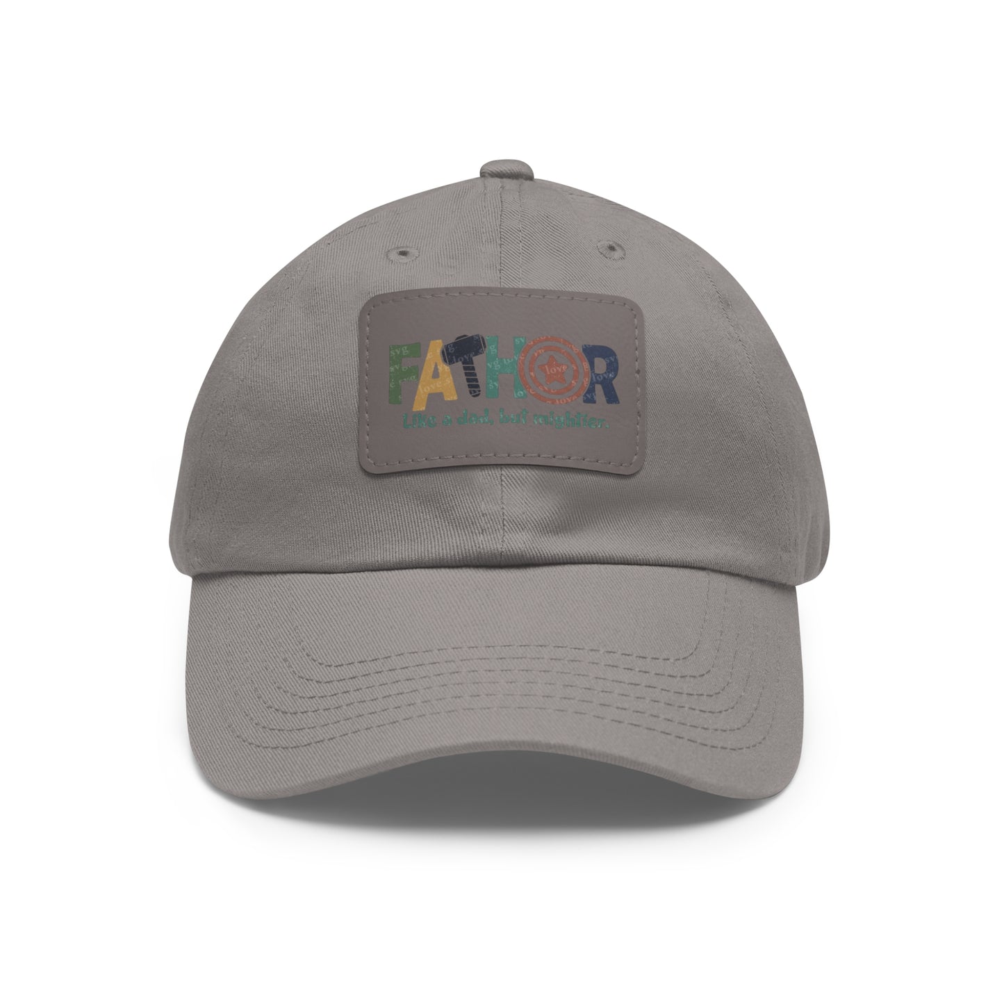 Stylish Dad Hat with Leather Patch - Perfect Gift for Fathers, Dads, Father's Day, Casual Wear, Outdoor Activities