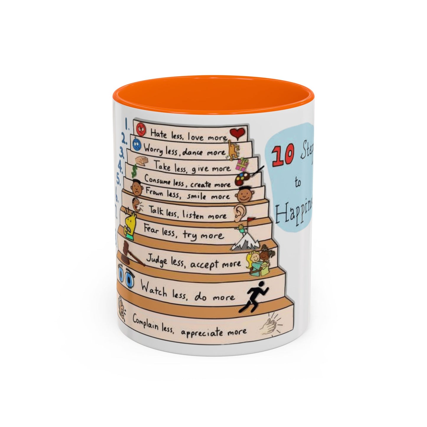 ☕ Start Your Day with Meaning Motivational Gift, Self-Care Mug, Unique Home Decor, Joyful Drinkware