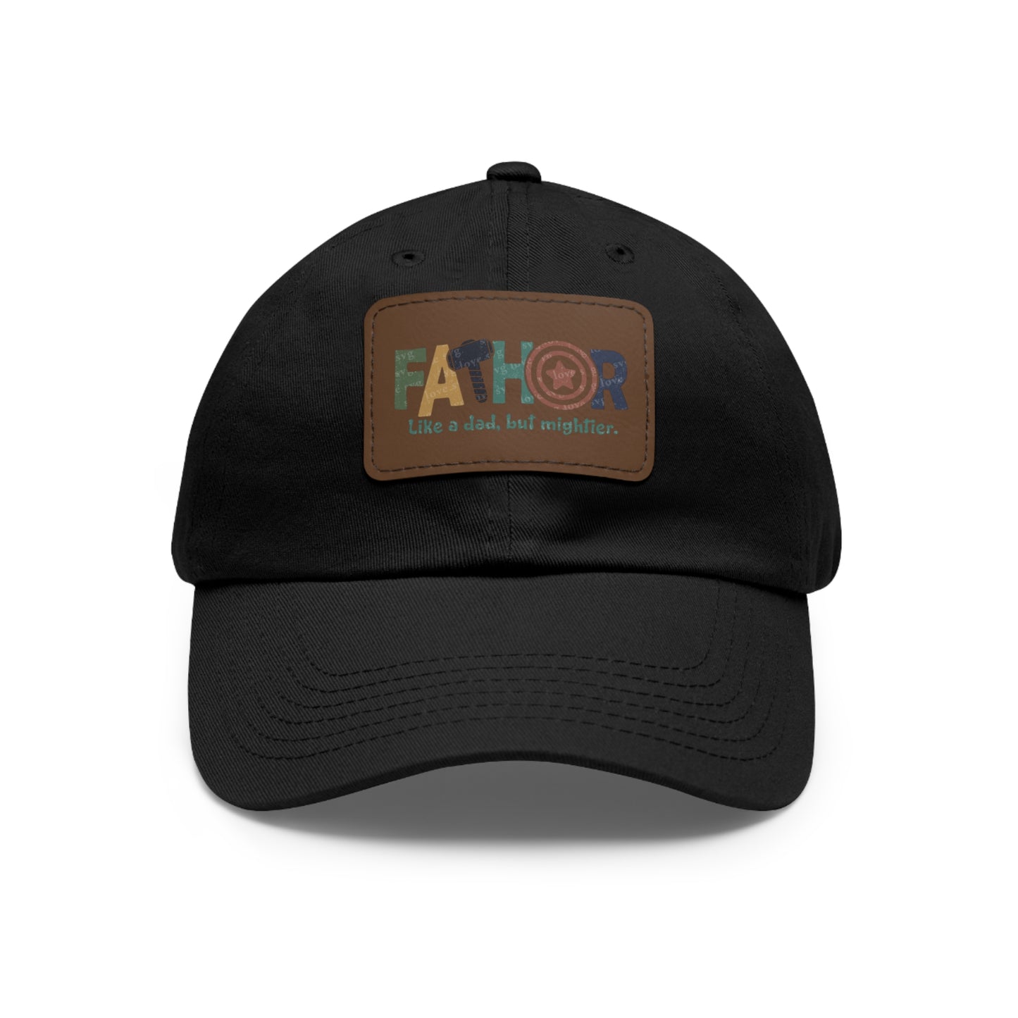 Stylish Dad Hat with Leather Patch - Perfect Gift for Fathers, Dads, Father's Day, Casual Wear, Outdoor Activities
