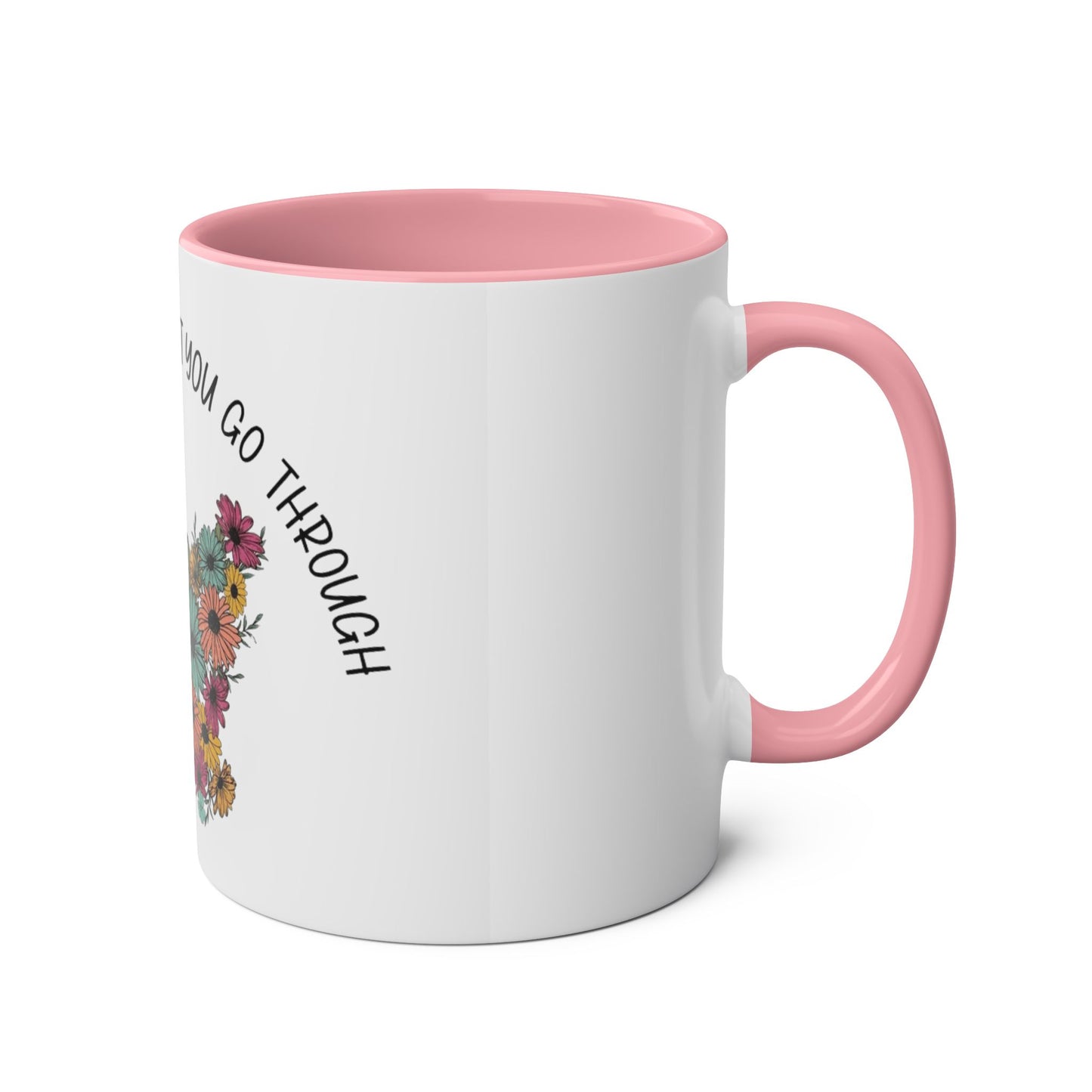 Start your day with meaning. Inspirational Two-Tone Mug for Growth Mindset, Butterfly Design, Coffee or Tea Lover Gift, Motivational Quote, Perfect for Self-Care