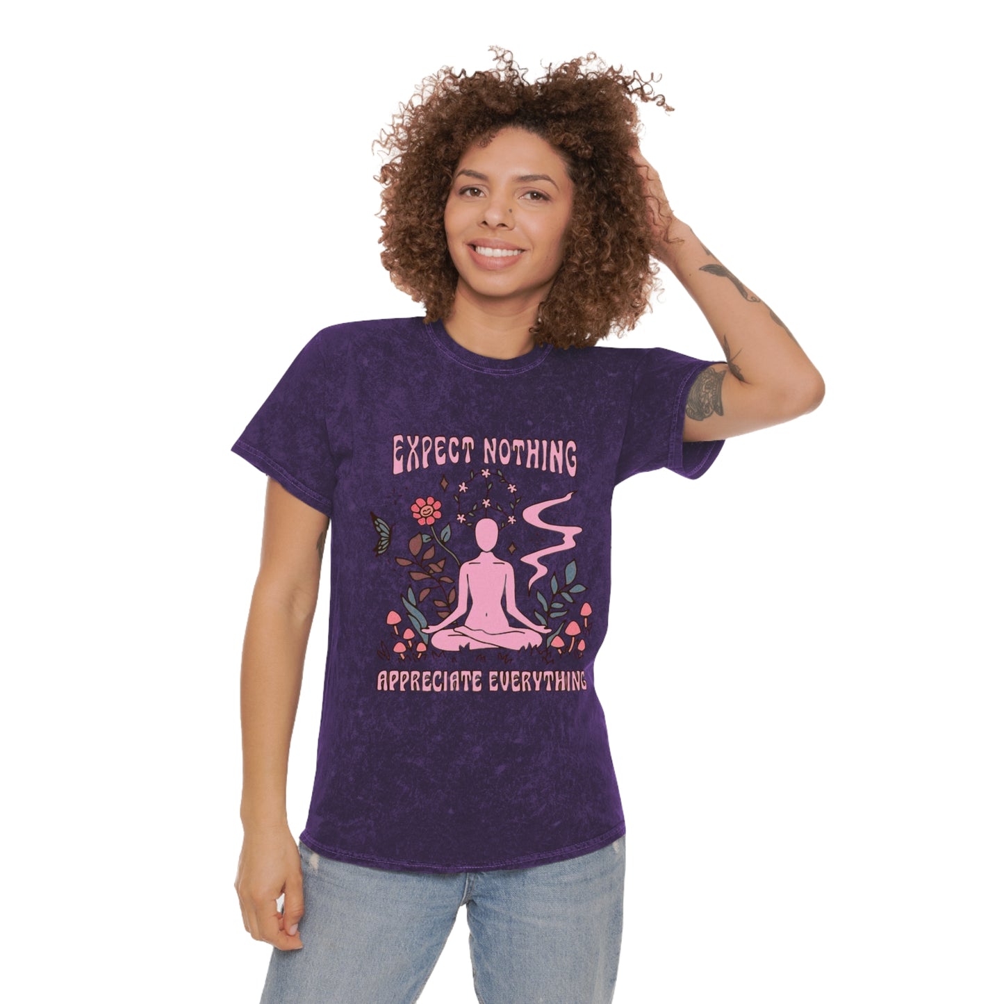 Bohemian Soul, Mindful Zen Mineral , Relaxed Vibe Tee, Gift for Yogis, Spiritual Apparel, Meditation Shirt, Bohemian Fashion