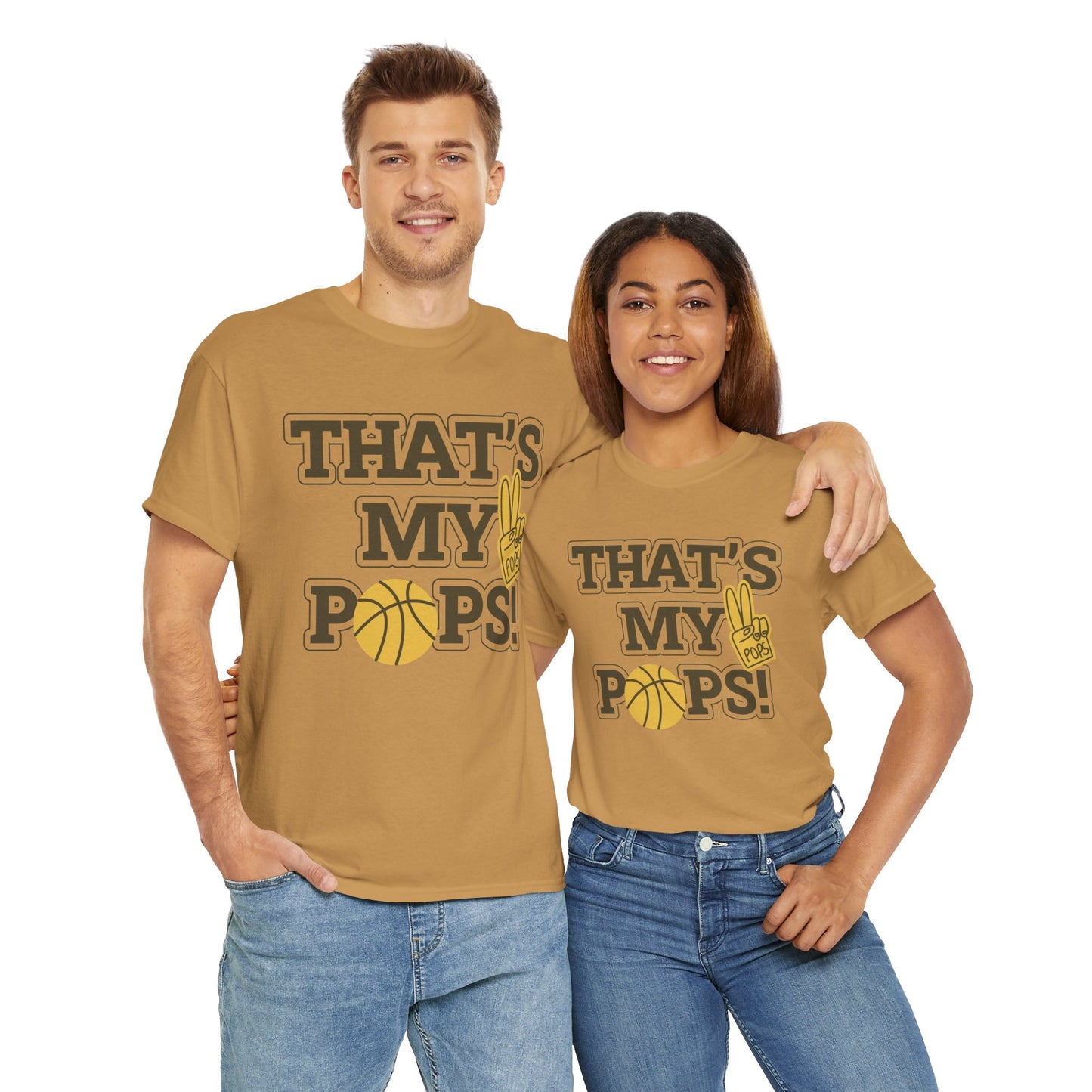 Basketball Dad Tee, Unisex Heavy Cotton T-Shirt for Father's Day, Sports Gift, Father's Day Gift, Family Tee, Casual Wear