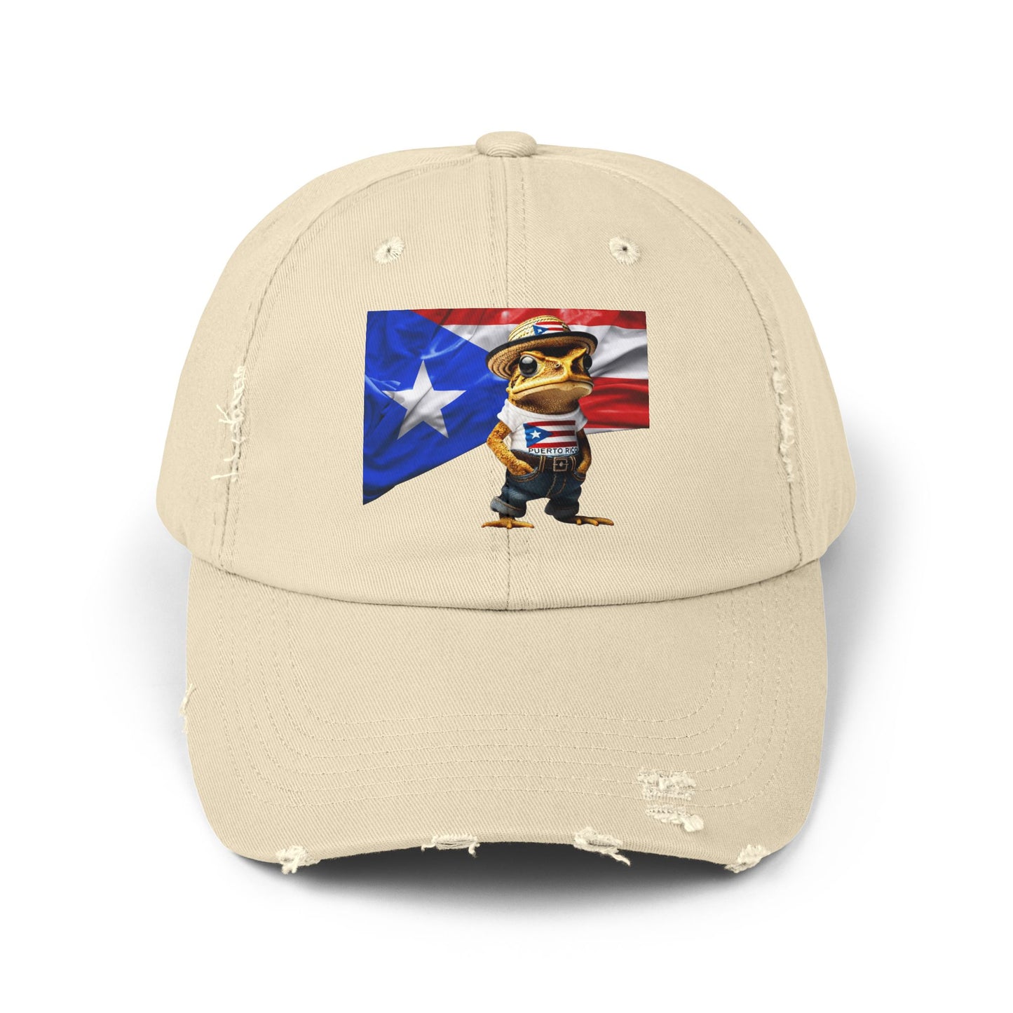 Borinquen Style: Puerto Rican Heritage Hats Unisex Distressed Cap
