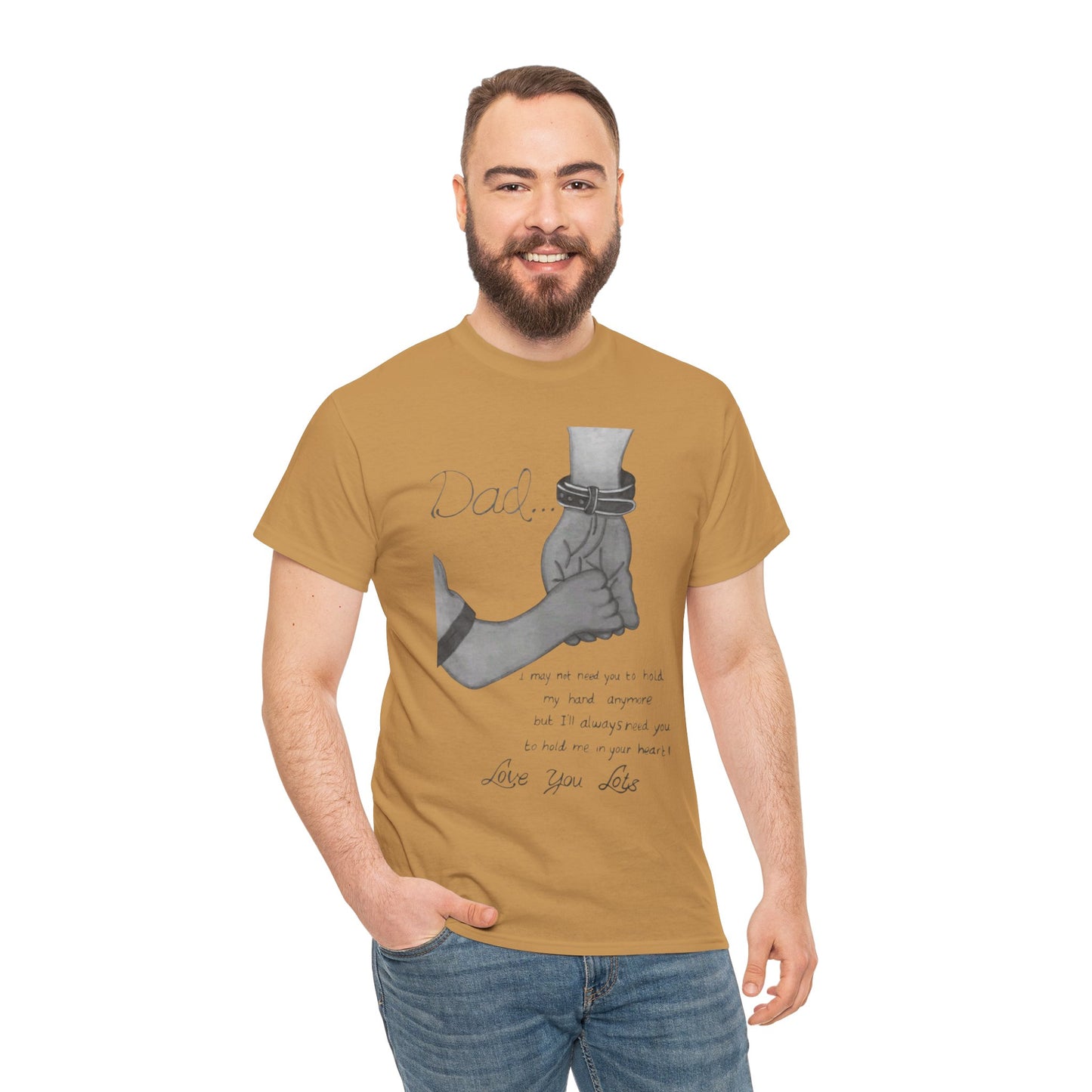 Heartfelt Dad Tee, Perfect Gift for Father's Day, Casual Wear, Family Bonding, Unisex Cotton Shirt, Thoughtful Keepsake