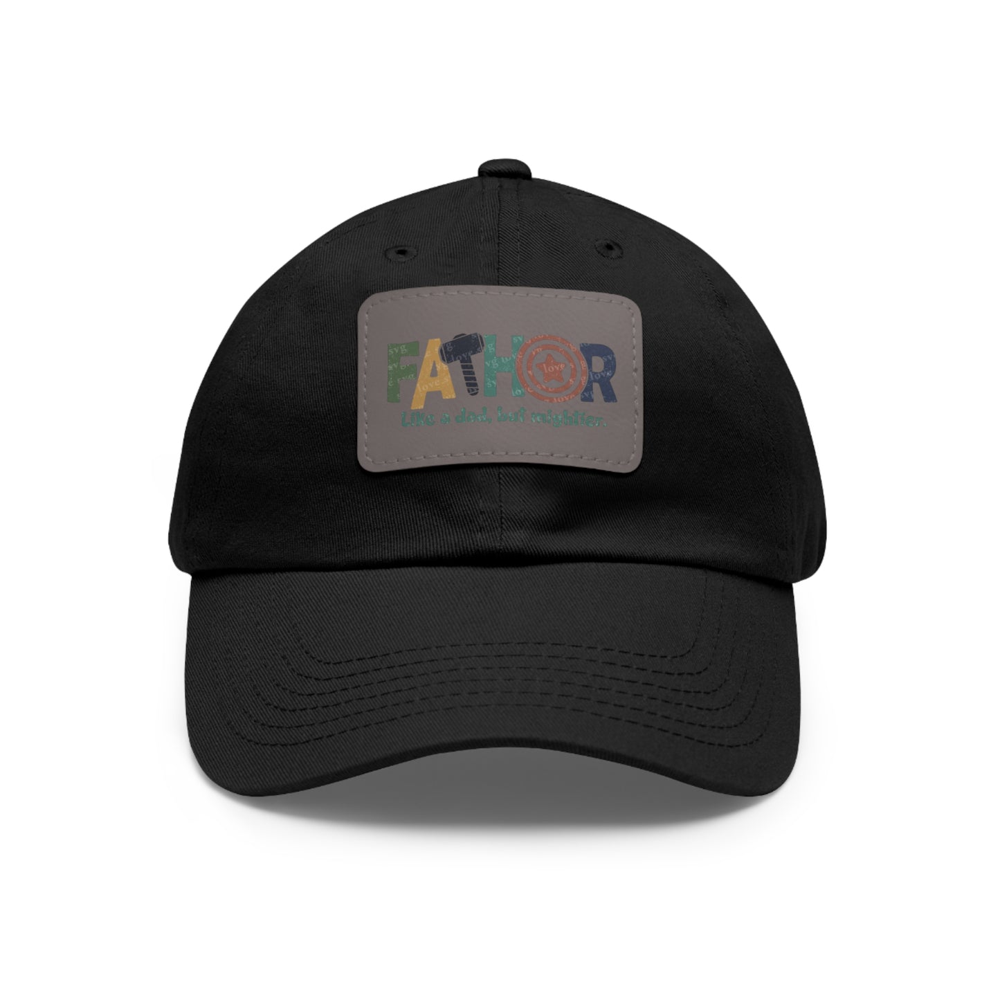 Stylish Dad Hat with Leather Patch - Perfect Gift for Fathers, Dads, Father's Day, Casual Wear, Outdoor Activities