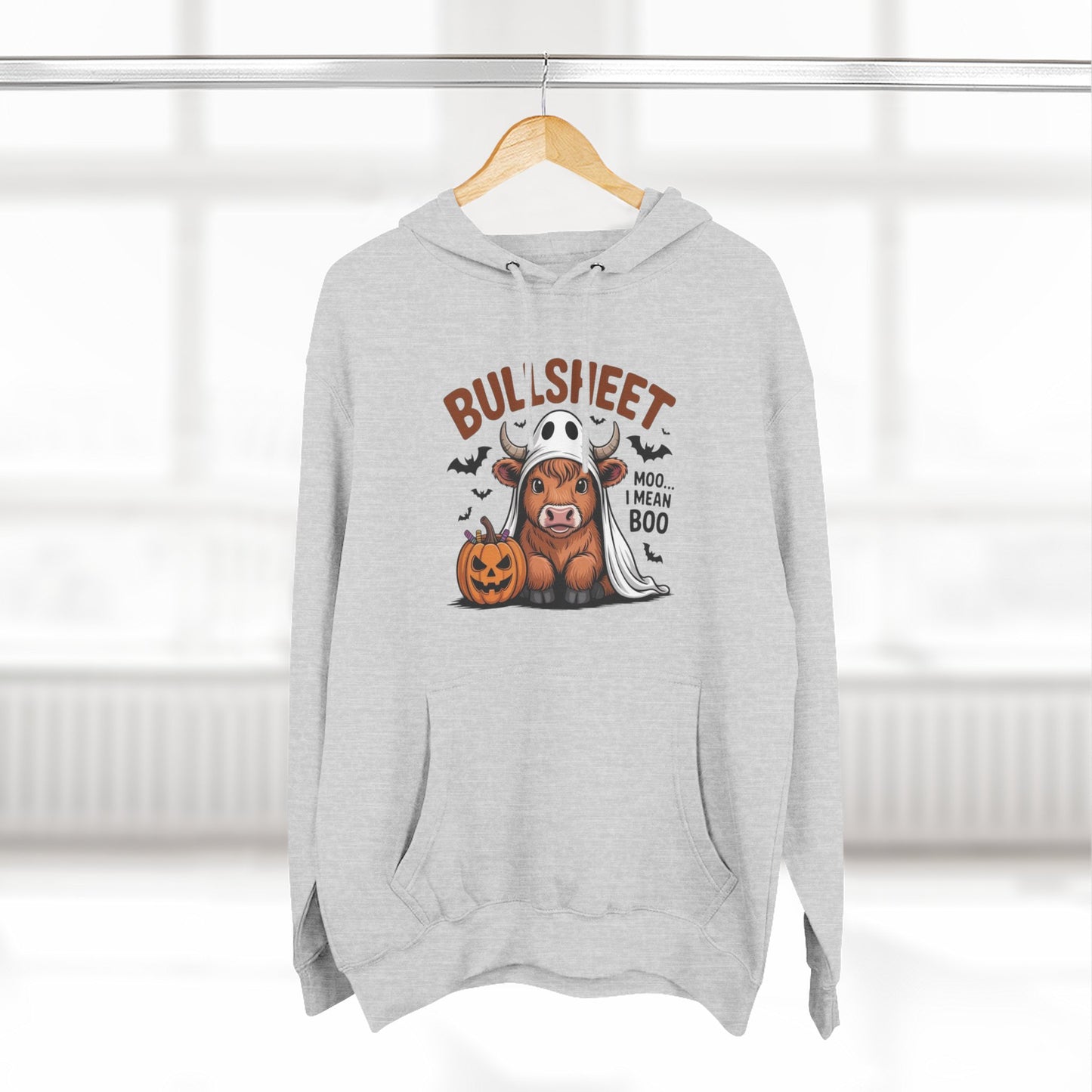 Spooky Vibes Only" Halloween Sweater Cozy Ghostly Fleece Hoodie