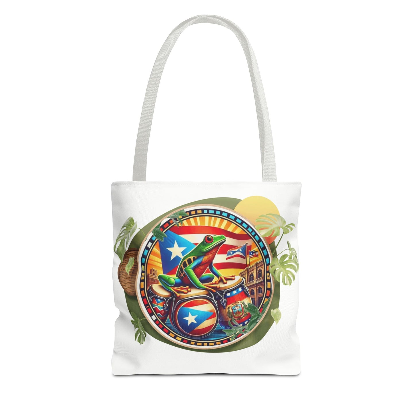 Puerto Rican Flag Tote Borinquen Beach Essentials, Travel Companion, Great for Gifts or Festivals