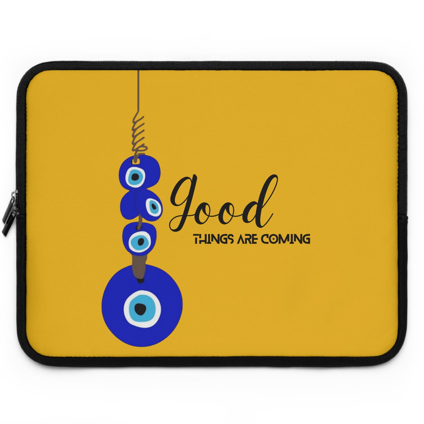 Good Things Are Coming Laptop Sleeve - Cute Tech Case, Gift for Students, Office Accessories, Laptop Bag, Colorful Design