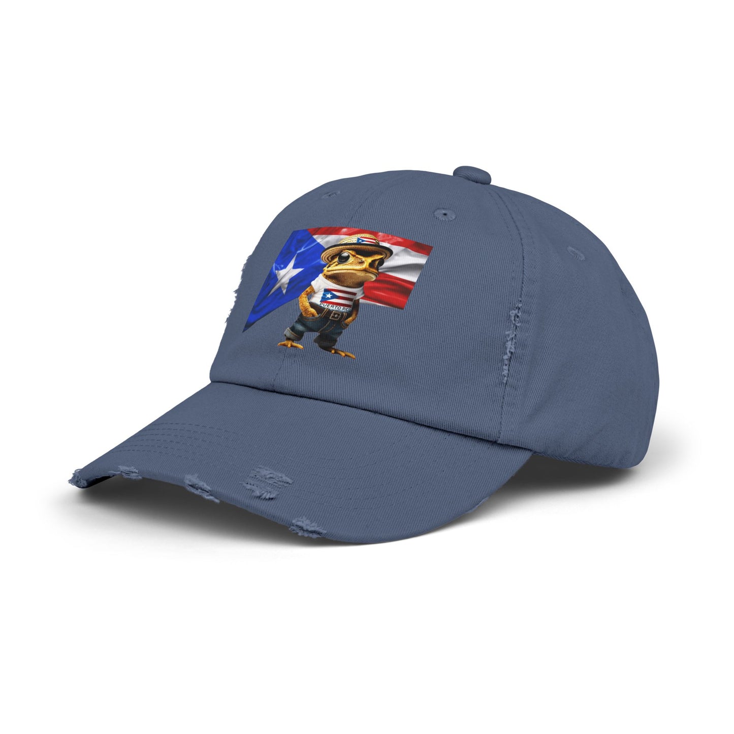 Borinquen Style: Puerto Rican Heritage Hats Unisex Distressed Cap