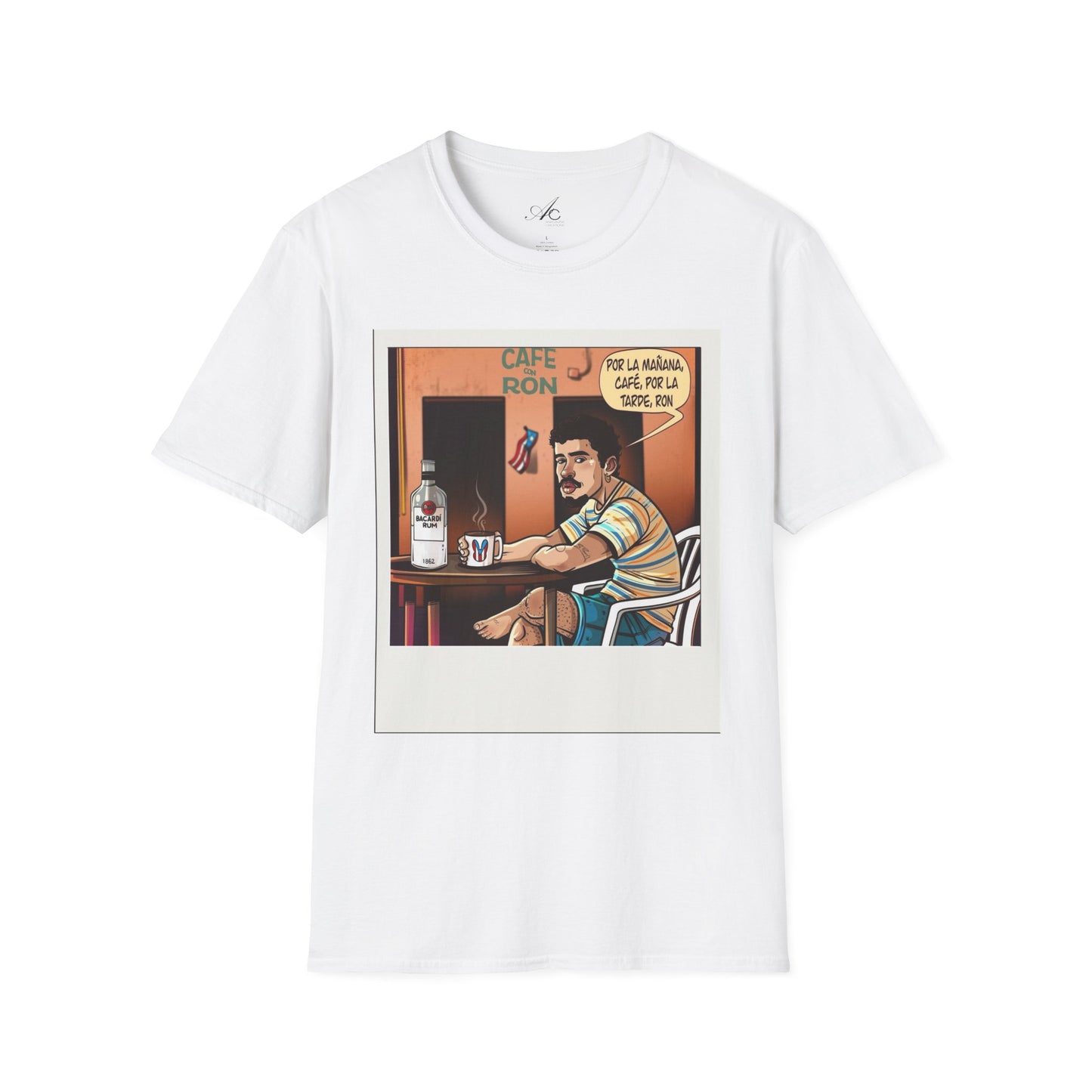 POR LA MANANA CAFE Coffee Lovers, Casual Wear, Unisex Fashion Proud Puerto Rican Tee Puerto Rican Heritage Shirt