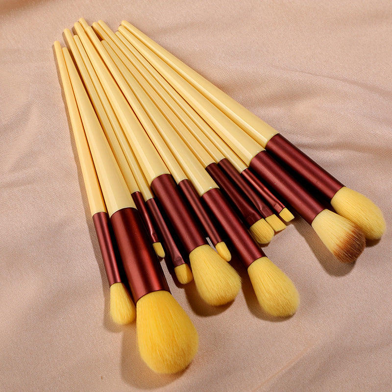 13 PCS Cosmetic Brushes Set Eye Shadow Foundation BB Cream Concealer Women Cosmetic Brush Eyeshadow Blush Powder Blending Beauty Soft Comprehensive Make Up Tools