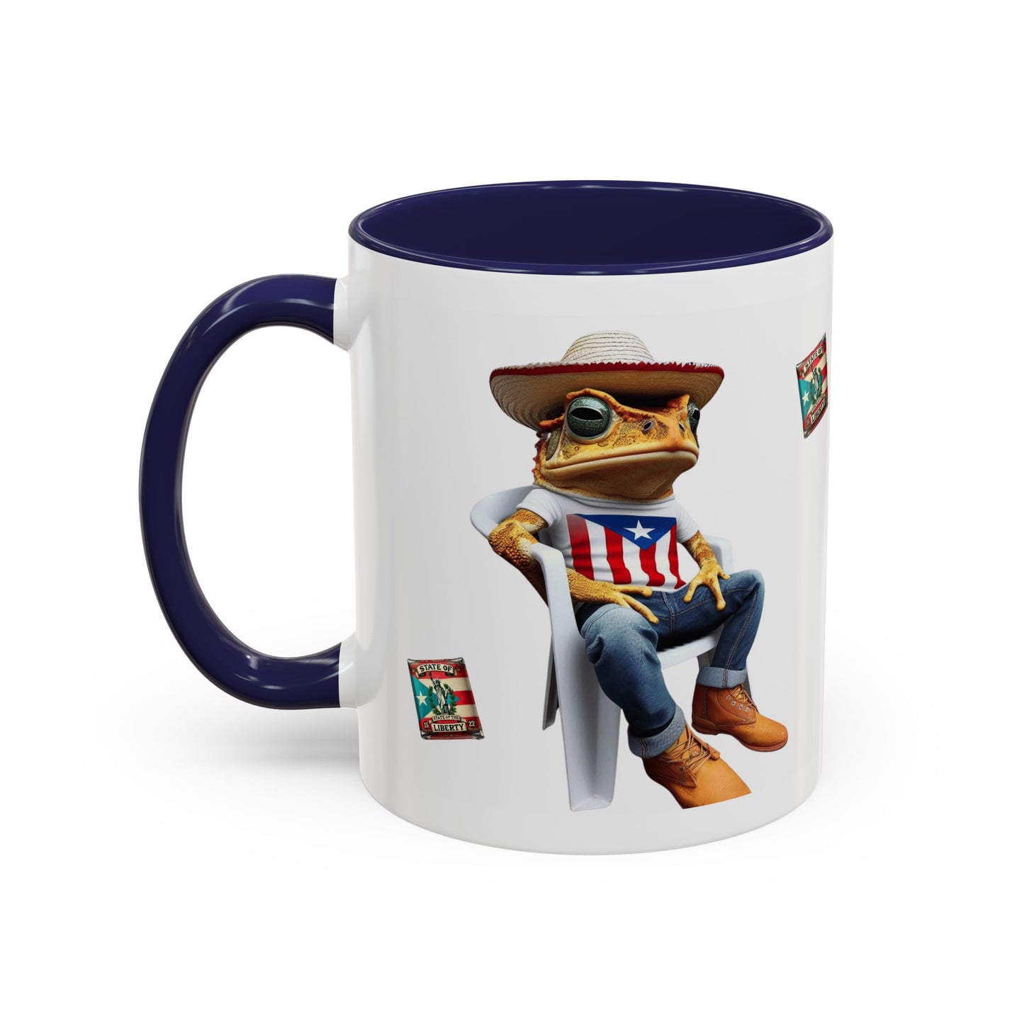 Puerto Rican Heritage Mugs with Unique Designs" Accent Coffee Mug (11, 15oz)