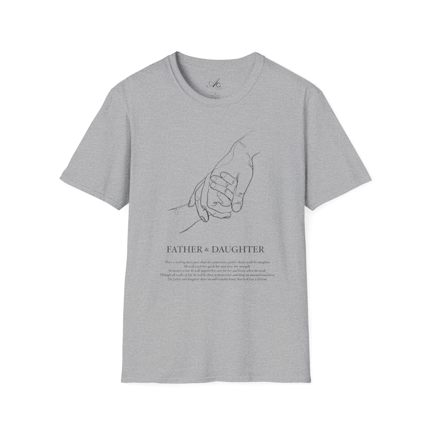 Father & Daughter Connection Unisex Soft style T Shirt Family Gift Parent Child Love Fathers Day Gift Emotional Bond Tee