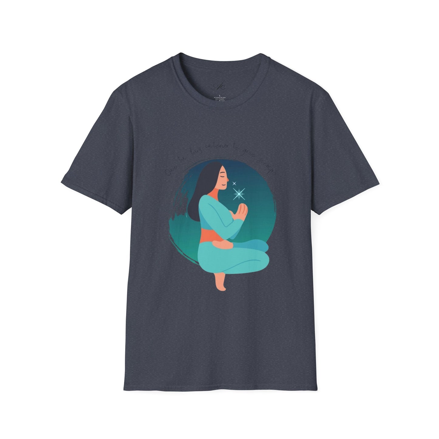 Wear Your Peace. Meditative Goddess T-Shirt, Mindfulness Apparel, Spiritual Gift, Yoga Tee, Relaxation Wear, Inspirational Top