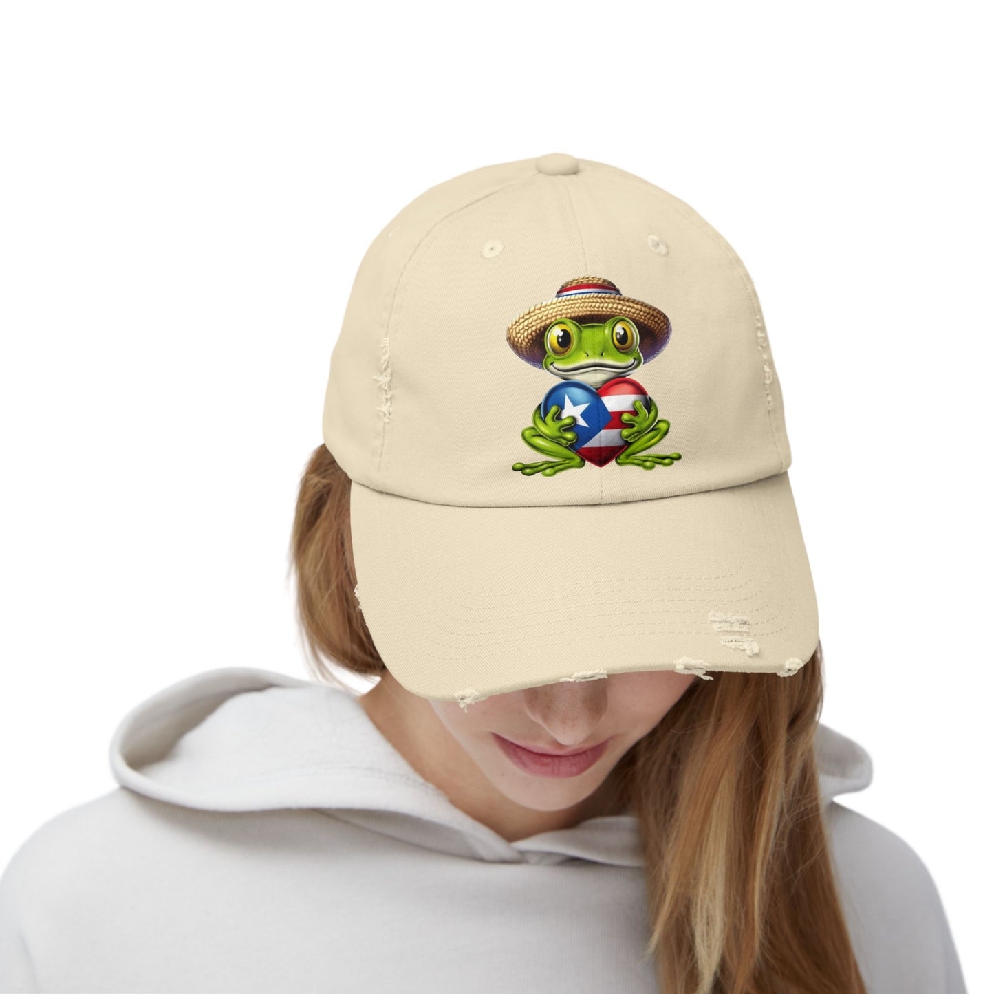 Borinquen Style: Puerto Rican Heritage Hats Unisex Distressed Cap