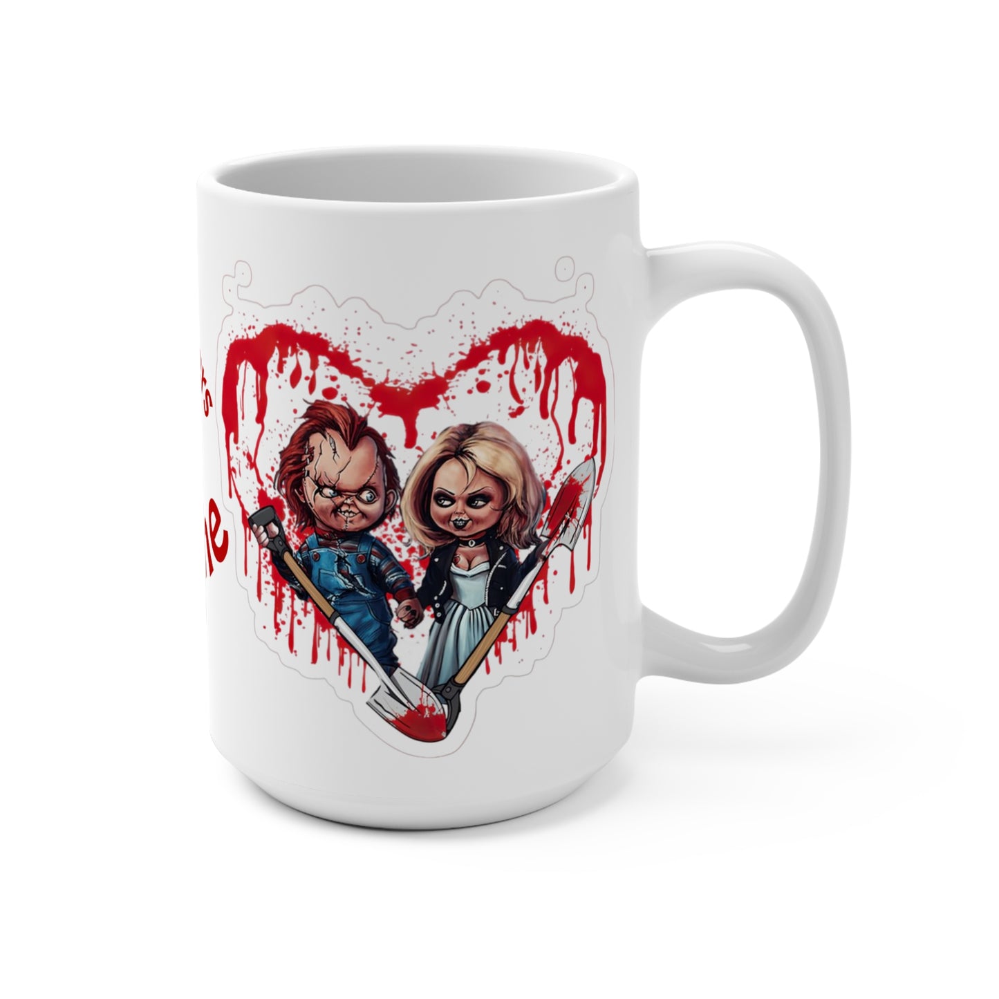 Partners in Crime Mug - 15oz, Funny Gift for Best Friends, Couples, Halloween Decoration, Cute Coffee Cup, Unique Collectible