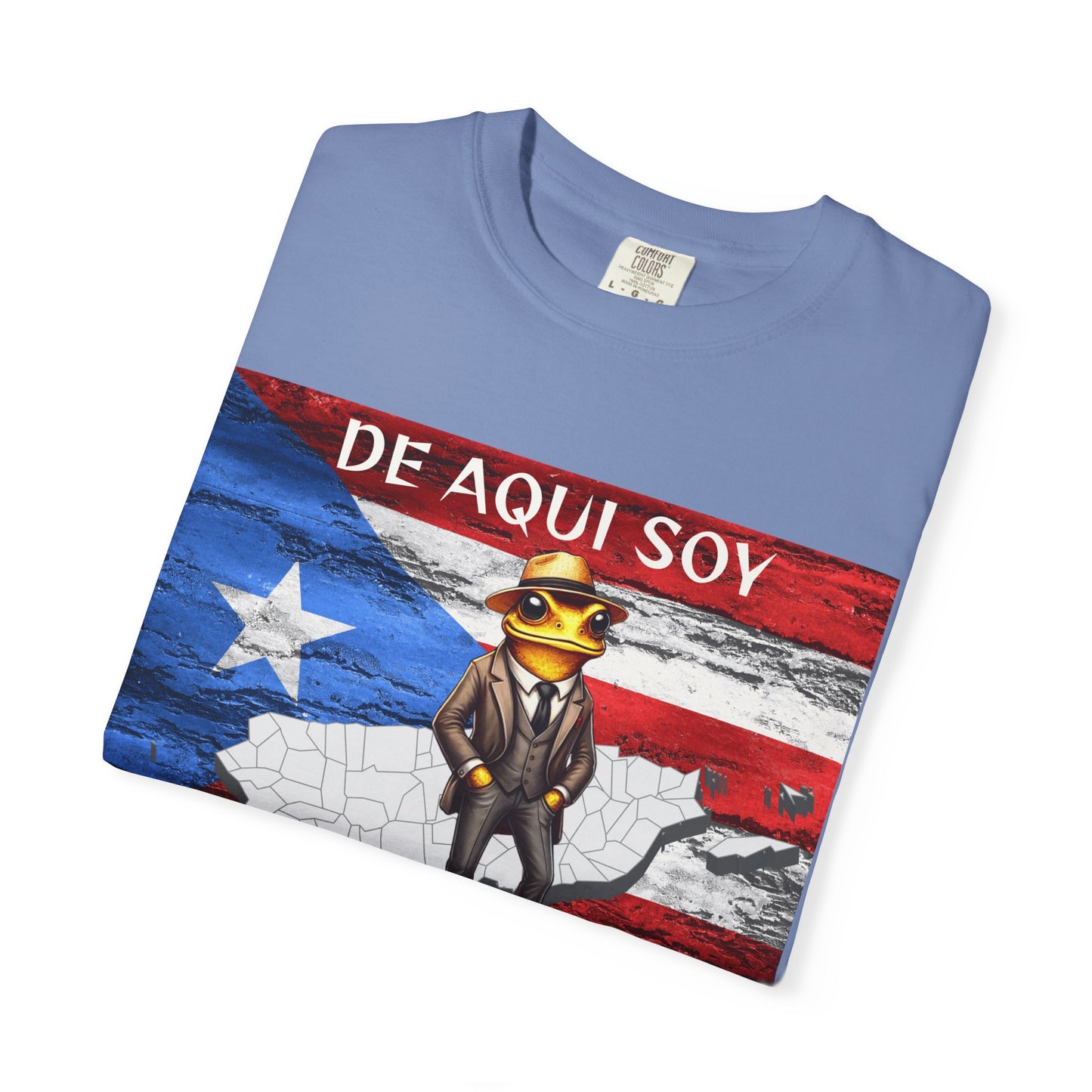 Puerto Rican Pride T-Shirt, Fun Casual Wear, Unisex Garment-Dyed Tee, Perfect for Celebrations, Cultural Identity Shirt