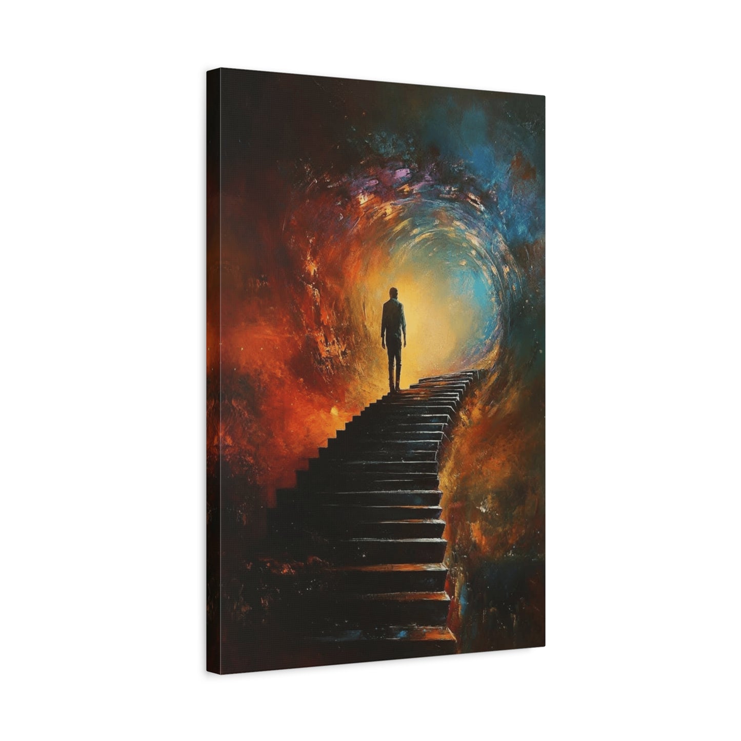 Embrace the Spirit of Nature and Free-Flowing Boho Vibes Spiritual Journey Canvas Art, Inspirational Meditation Decor, Inspirational Quote Wall Art