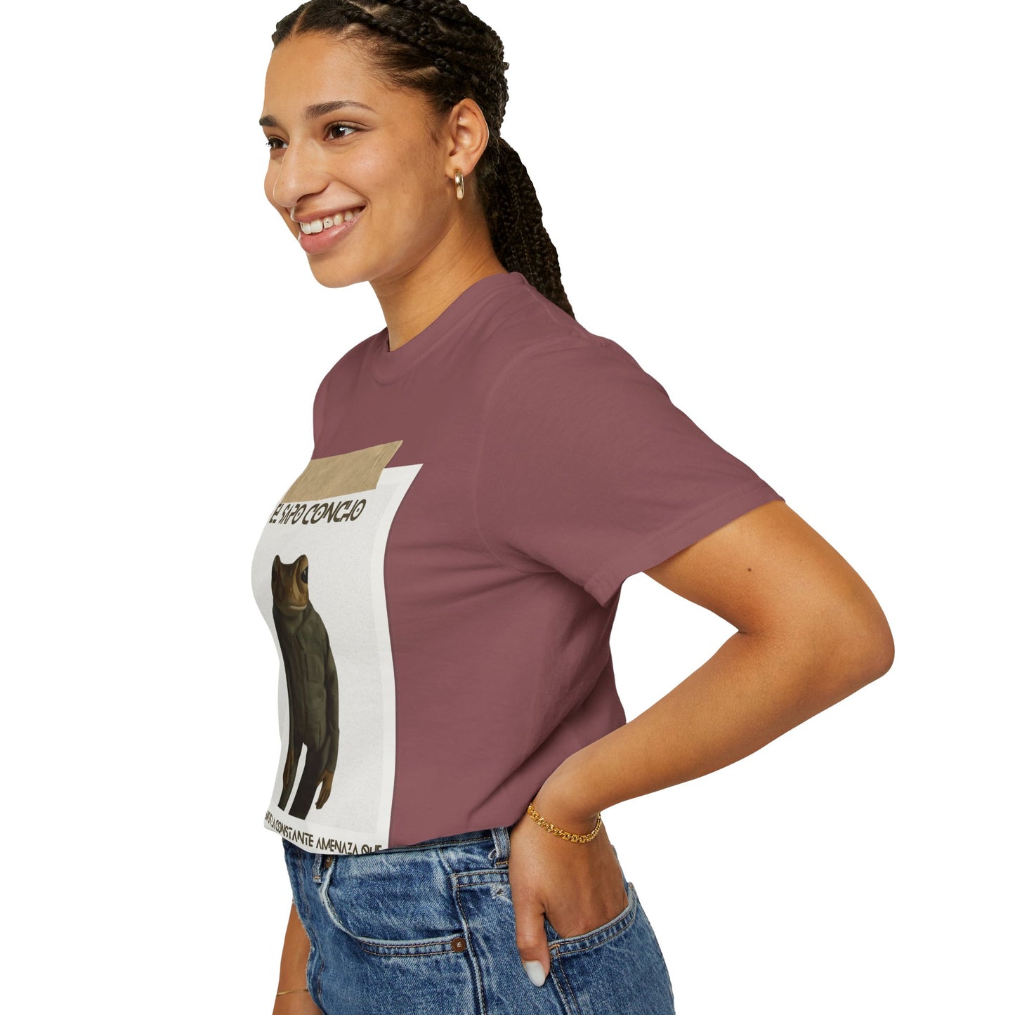 Puerto Rico in Every Stitch Frog Graphic Tee,Summer Vibes, Unique Gift for Nature Lovers