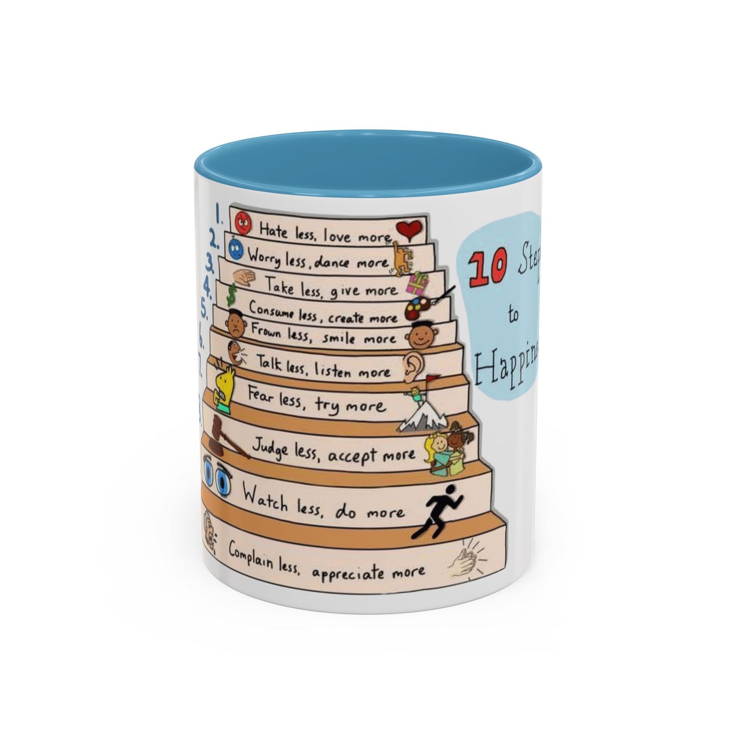 ☕ Start Your Day with Meaning Motivational Gift, Self-Care Mug, Unique Home Decor, Joyful Drinkware