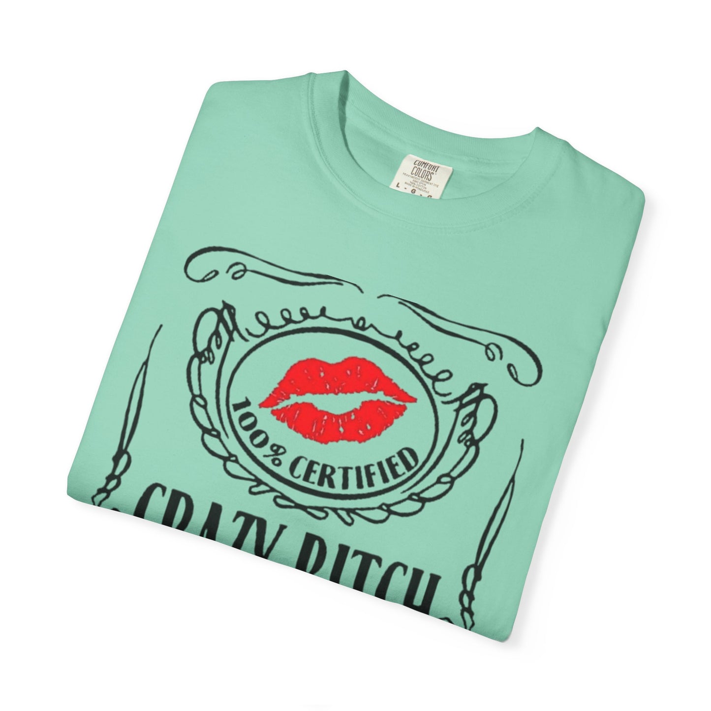 Sarcasm in Style – Funny Graphic Tee" Crazy Bitch Unisex T-Shirt | Fun Casual Wear, Gift for Friends, Birthday Humor Tee, Playful Statement Shirt,