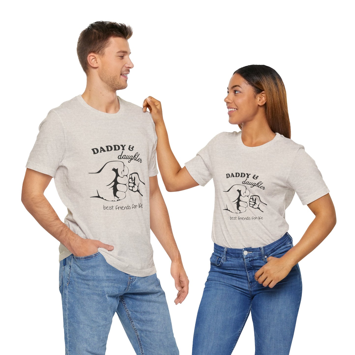 Daddy Daughter Best Friends Unisex Tee Fathers Day Gift, Family Matching Shirts, Kids & Dad Tee, Cute Parenting Apparel