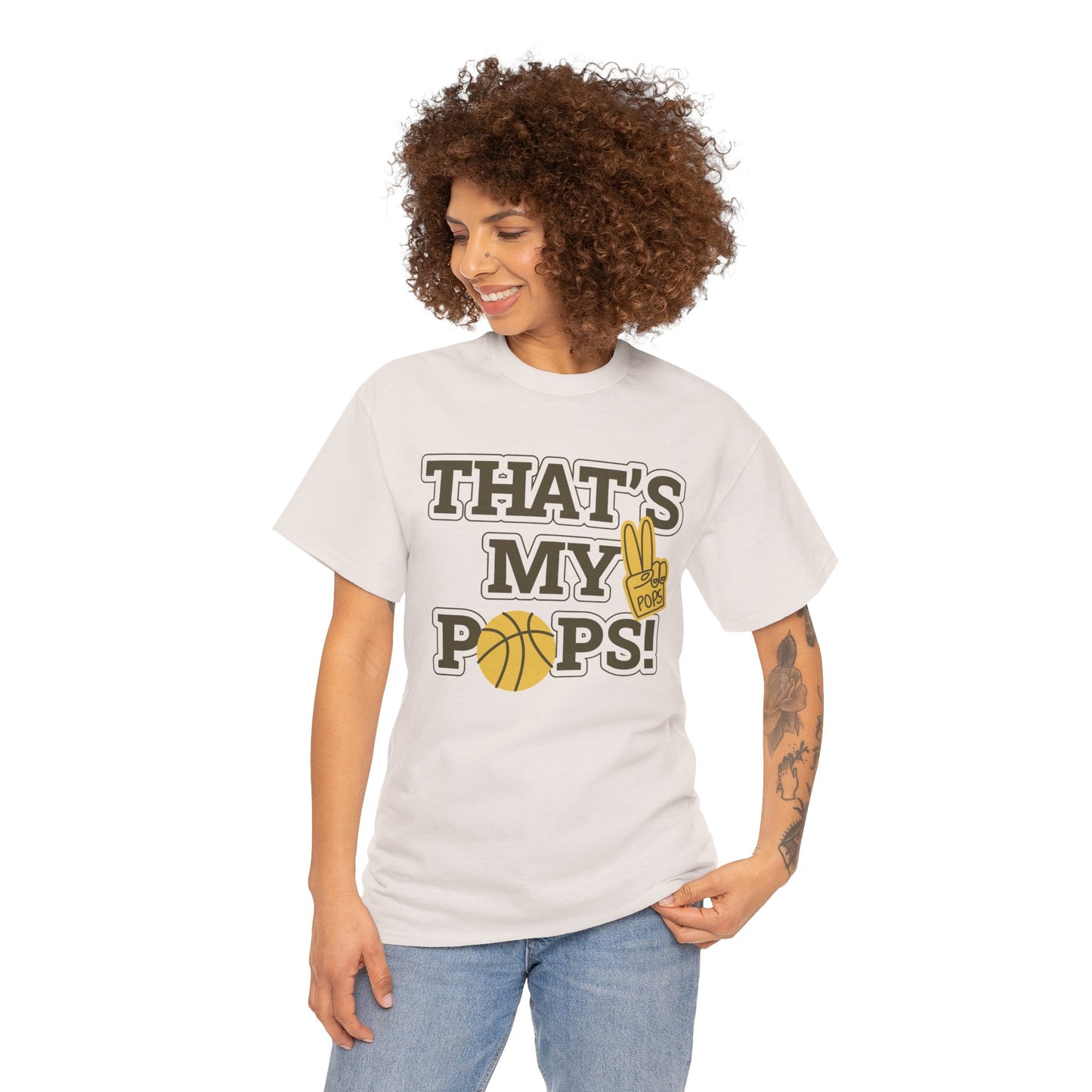 Basketball Dad Tee, Unisex Heavy Cotton T-Shirt for Father's Day, Sports Gift, Father's Day Gift, Family Tee, Casual Wear