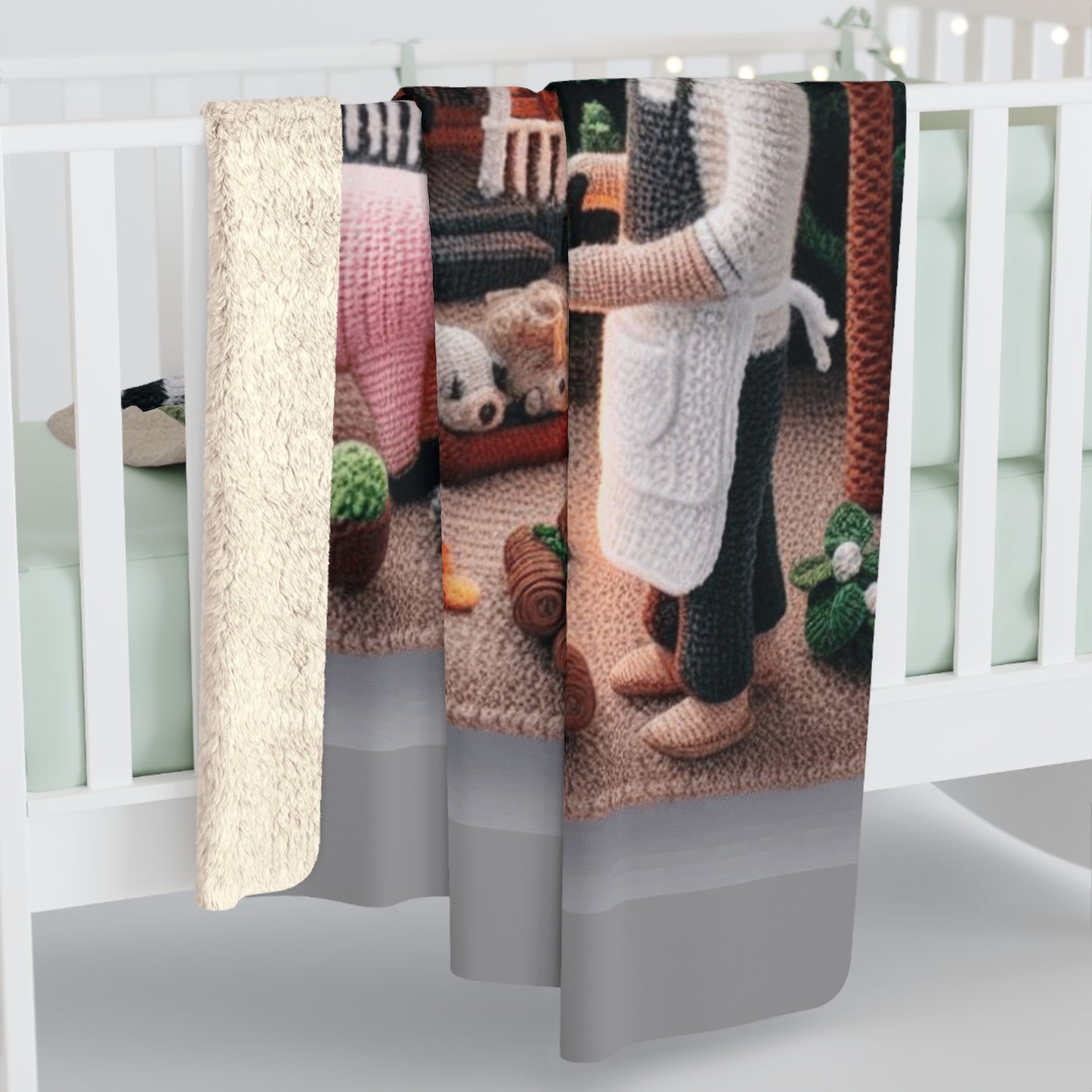 Sherpa Fleece Blanket - Puerto Rico Christmas Decor and Holiday Gift