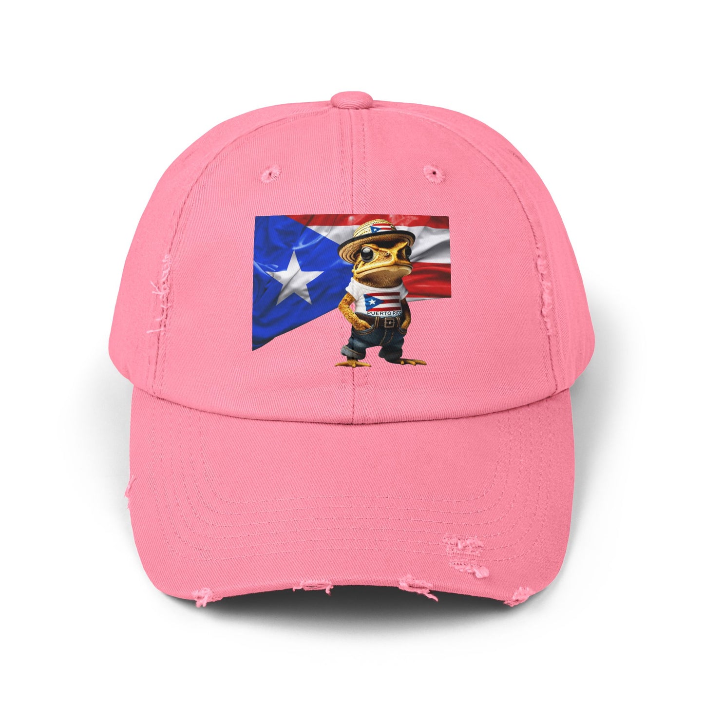 Borinquen Style: Puerto Rican Heritage Hats Unisex Distressed Cap