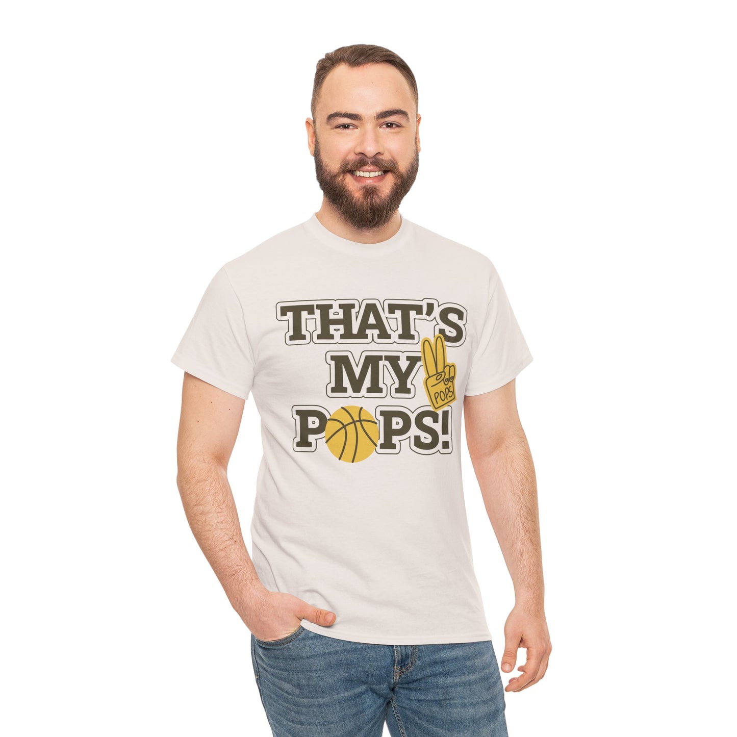 Basketball Dad Tee, Unisex Heavy Cotton T-Shirt for Father's Day, Sports Gift, Father's Day Gift, Family Tee, Casual Wear