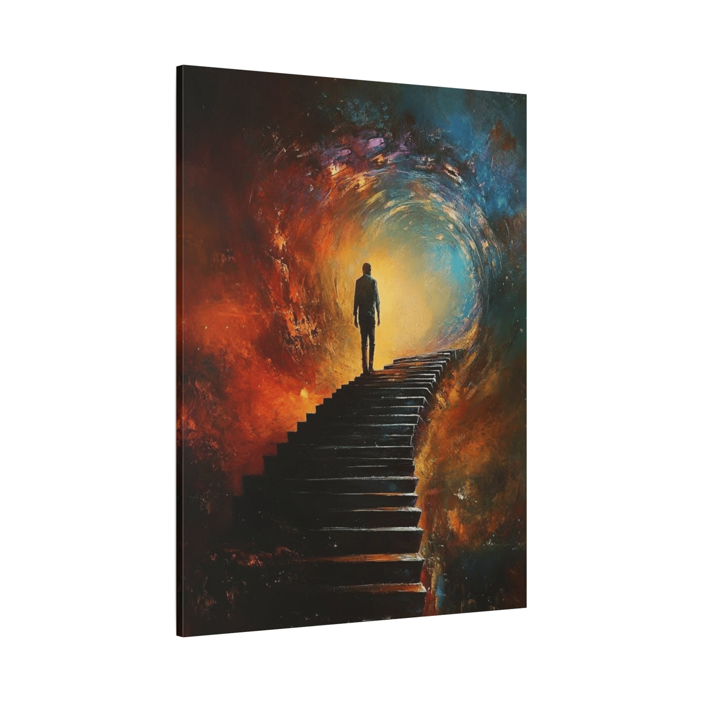 Embrace the Spirit of Nature and Free-Flowing Boho Vibes Spiritual Journey Canvas Art, Inspirational Meditation Decor, Inspirational Quote Wall Art