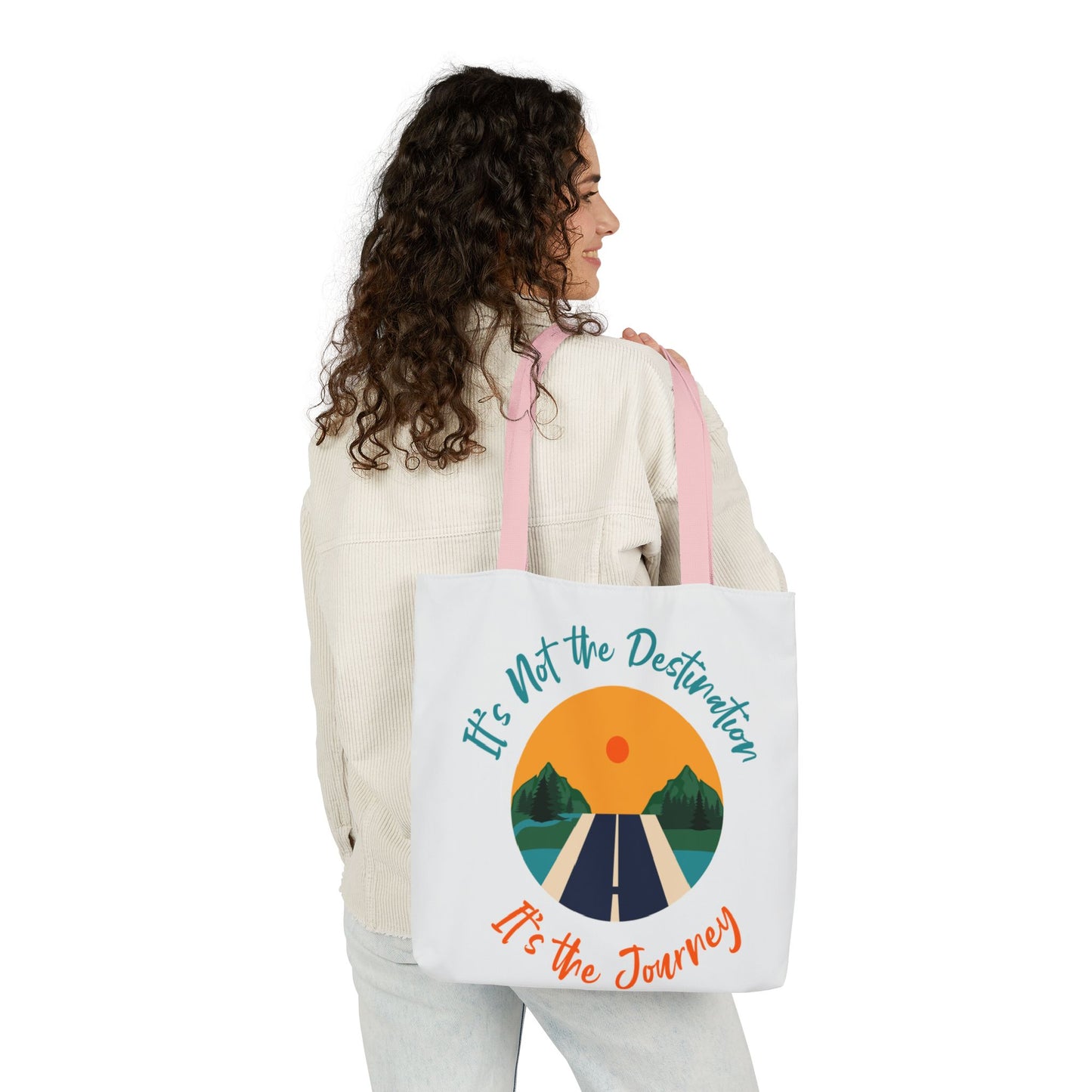 Inspirational Canvas Tote Bag – Perfect for Everyday Adventures, Eco-Friendly Shopping, Beach Days, Travel Companion, Gift for Wanderlust